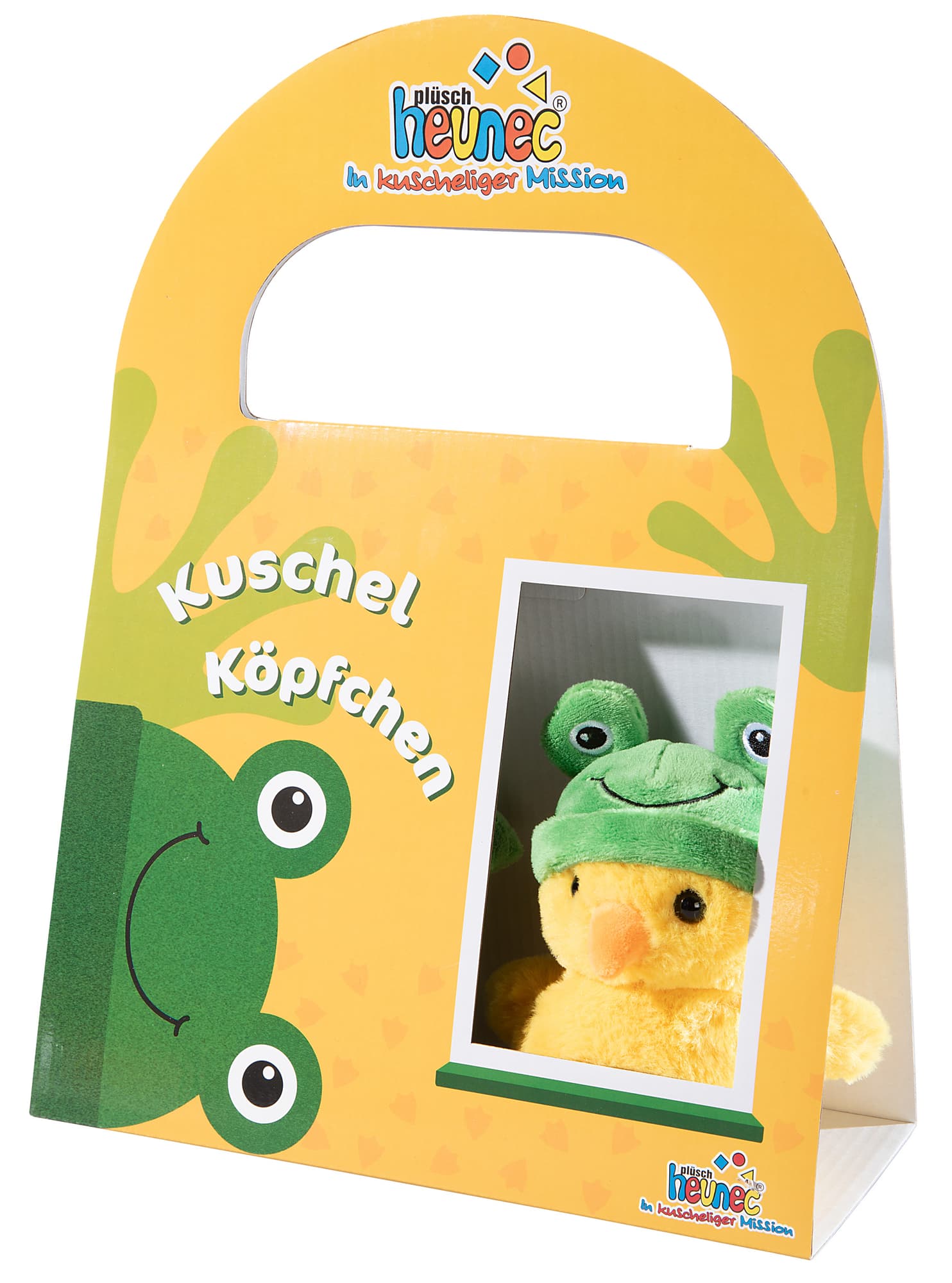 KUSCHELKÖPFCHEN Ente mit Froschmütze 2