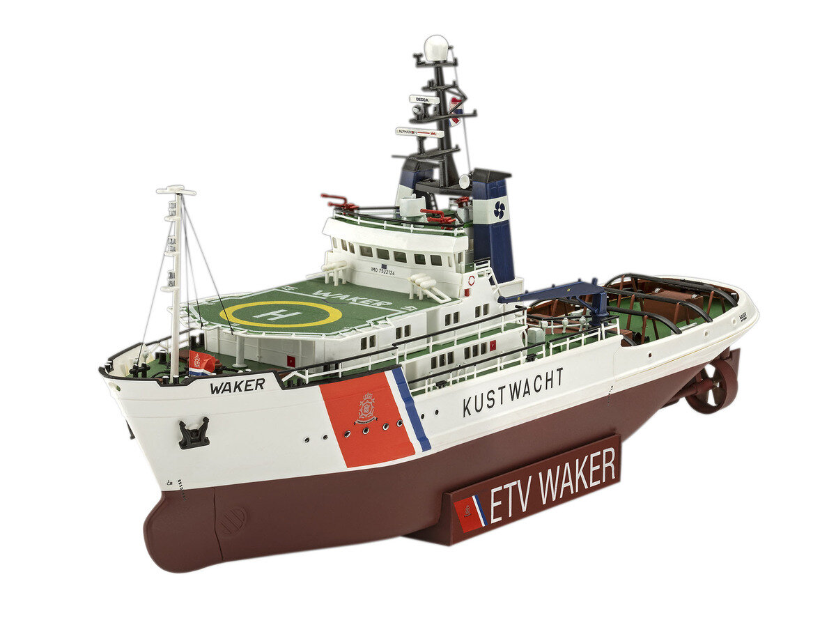 Revell 05240 ETV Waker Küstenwachschiff Modellbausatz Boot, Transport, Fahrzeug, Wasserfahrzeug