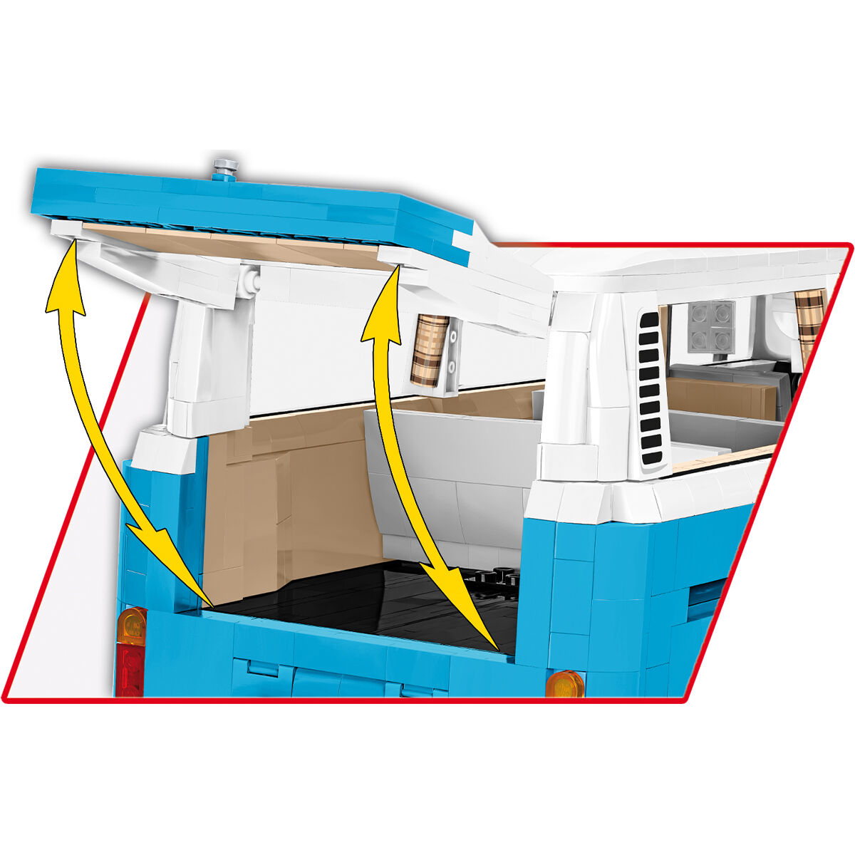 COBI 24362 - VW Transporter T2B BUS SCALE 1:12 - Bild 12 COBI 24362 - VW Transporter T2B BUS SCALE 1:12 - Bild 12