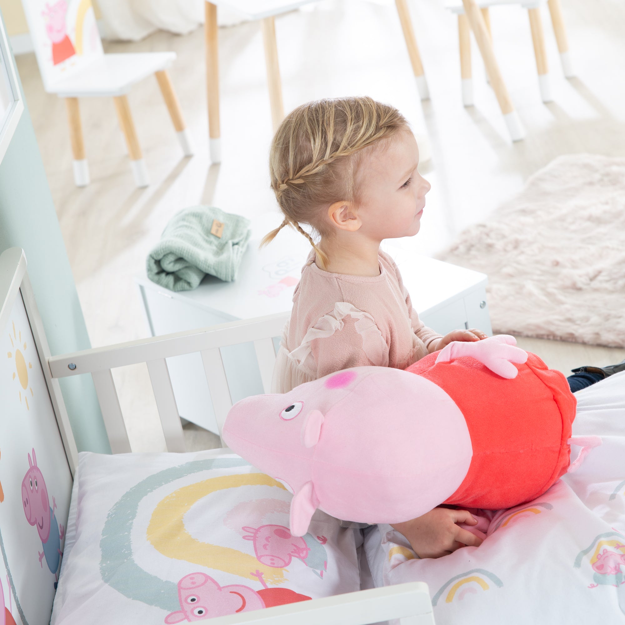 Roba 20330PP1 Komplettbett, 70x140 cm Peppa Pig weiß – Toddler Betten - Bild 11 Roba 20330PP1 Komplettbett, 70x140 cm Peppa Pig weiß – Toddler Betten - Produktbild 11