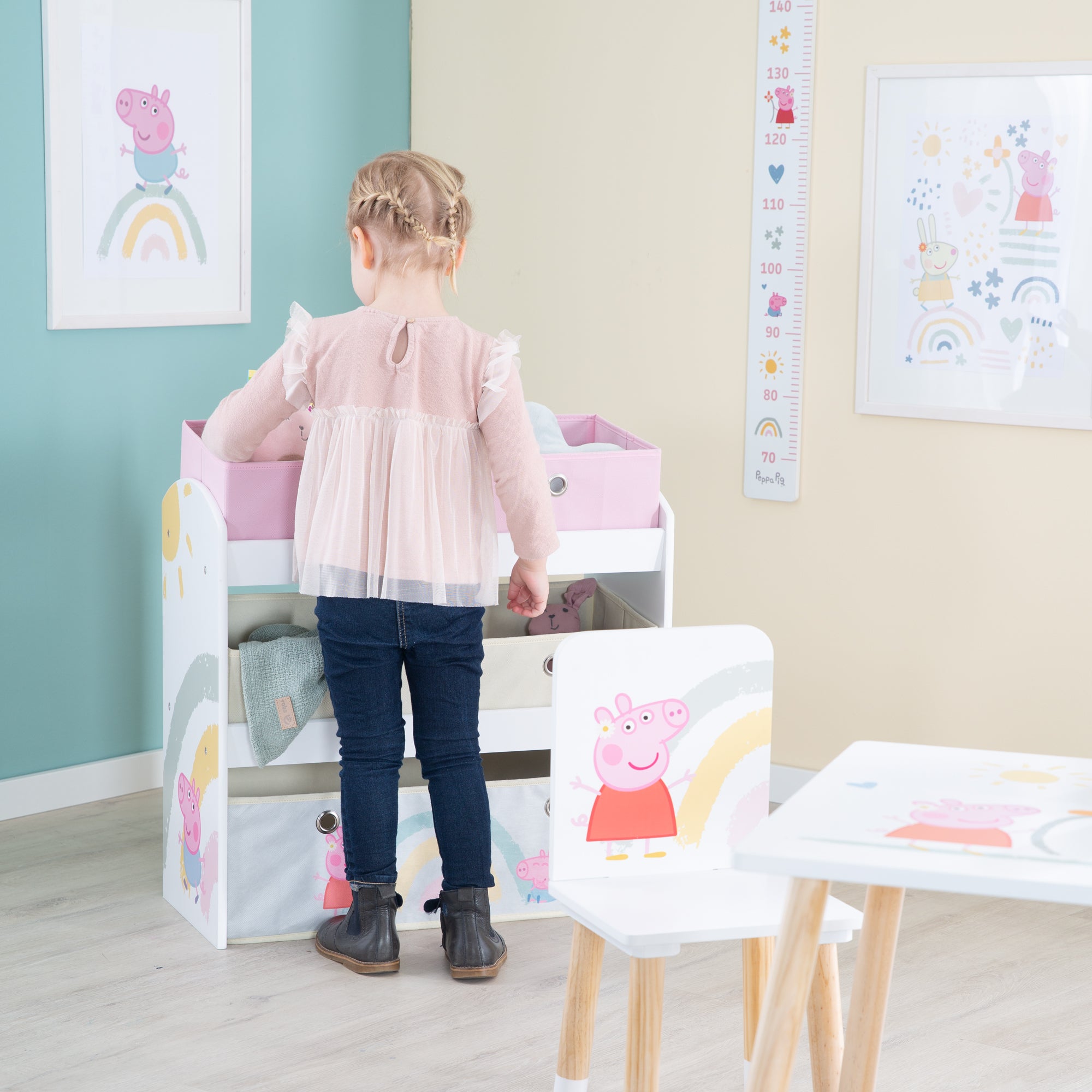 Roba 450159PP1 Spielregal Peppa Pig weiß – Spielmöbel - Bild 5 Roba 450159PP1 Spielregal Peppa Pig weiß – Spielmöbel - Produktbild 5