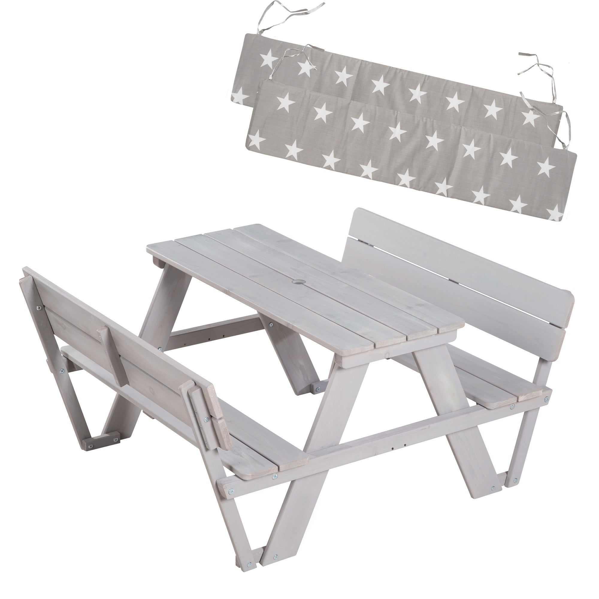 Roba 456007GA Kindersitzgruppe Outdoor+, Lehne gr grau – Outdoor + - Produktbild 11