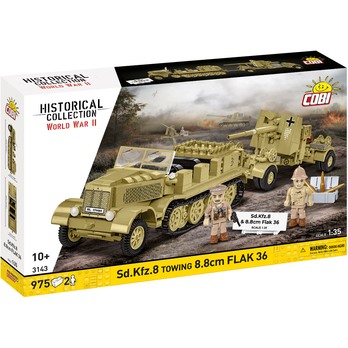 COBI 3143 - SD.KFZ.8 UND 8.8 CM FLAK 36