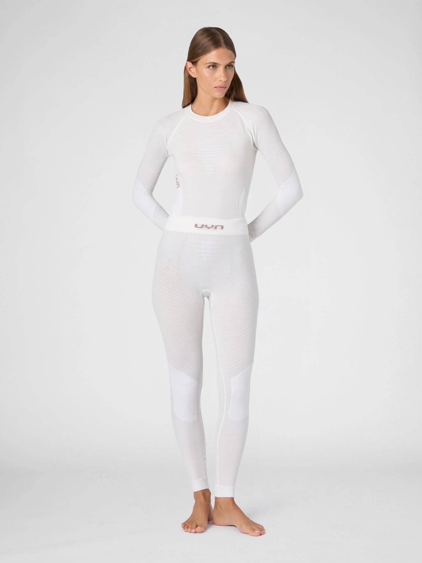 UYN Damen Cashmere Biotech UW Pants Long U100567W148 - Off-White GR. L/XL