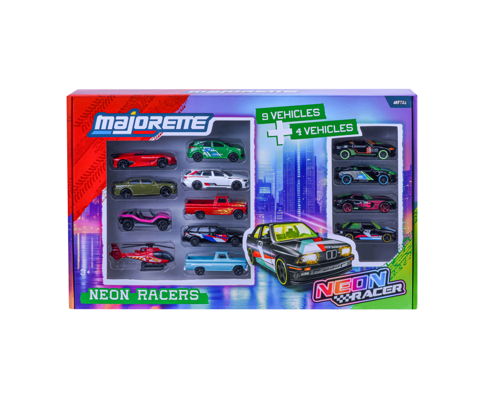 Majorette Neon Racer 9+4 Giftpack Majorette Neon Racer 9+4 Giftpack