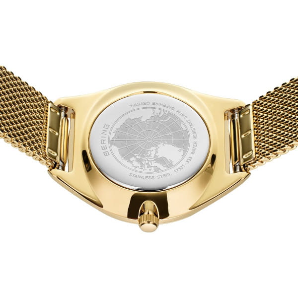 Bering 17331-333 Damenuhr, Milanaise/Solar, Gold Bering 17331-333 Damenuhr, Milanaise/Solar, Gold