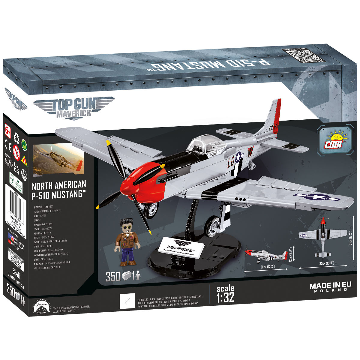 COBI 5846 - P-51D Mustang™ TOP Gunscale 1:32 - Bild 2 COBI 5846 - P-51D Mustang™ TOP Gunscale 1:32 - Bild 2