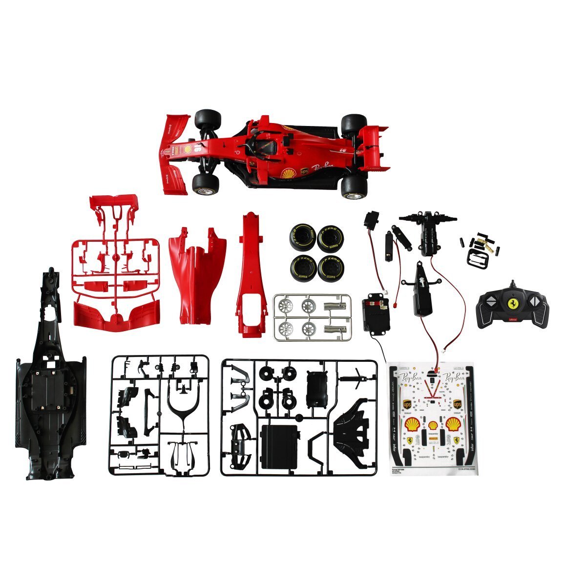 JAMARA Ferrari SF 1000 1:16 rot 2,4GHz Bausatz ab 8 Jahren JAMARA Ferrari SF 1000 1:16 rot 2,4GHz Bausatz ab 8 Jahren