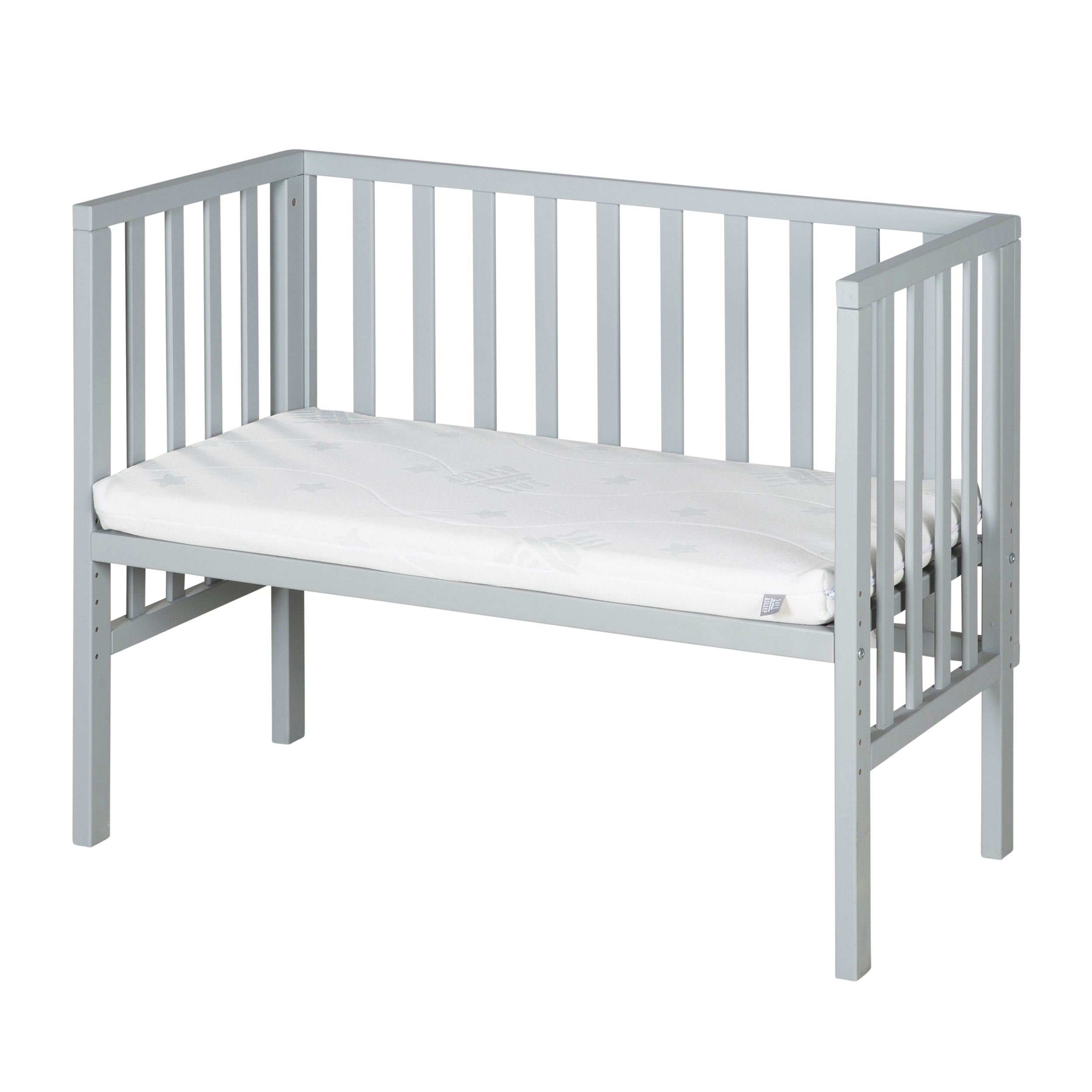 Roba 8970TP1 Beistellbett 2in1 mit Barriere + Matratze taupe – Stubenbetten - Bild 1 Roba 8970TP1 Beistellbett 2in1 mit Barriere + Matratze taupe – Stubenbetten - taupe - Stubenbetten - Produktbild 1