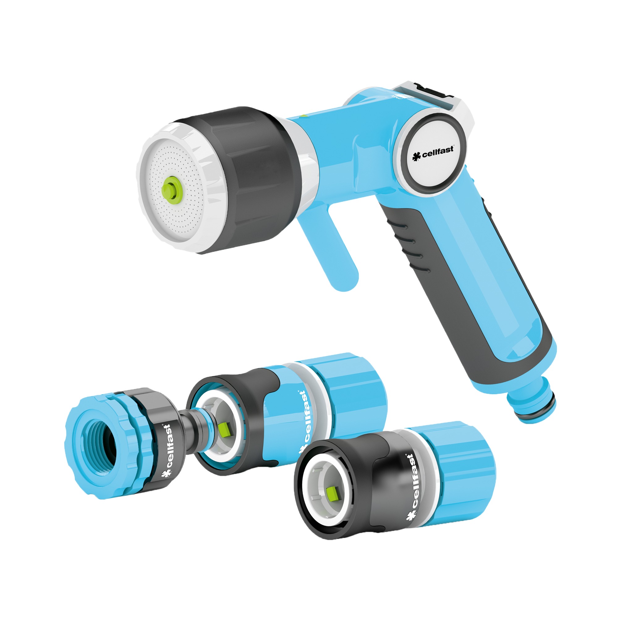 Cellfast Satz ENERGO mit multifunktionaler Pistolenbrause 1/2''