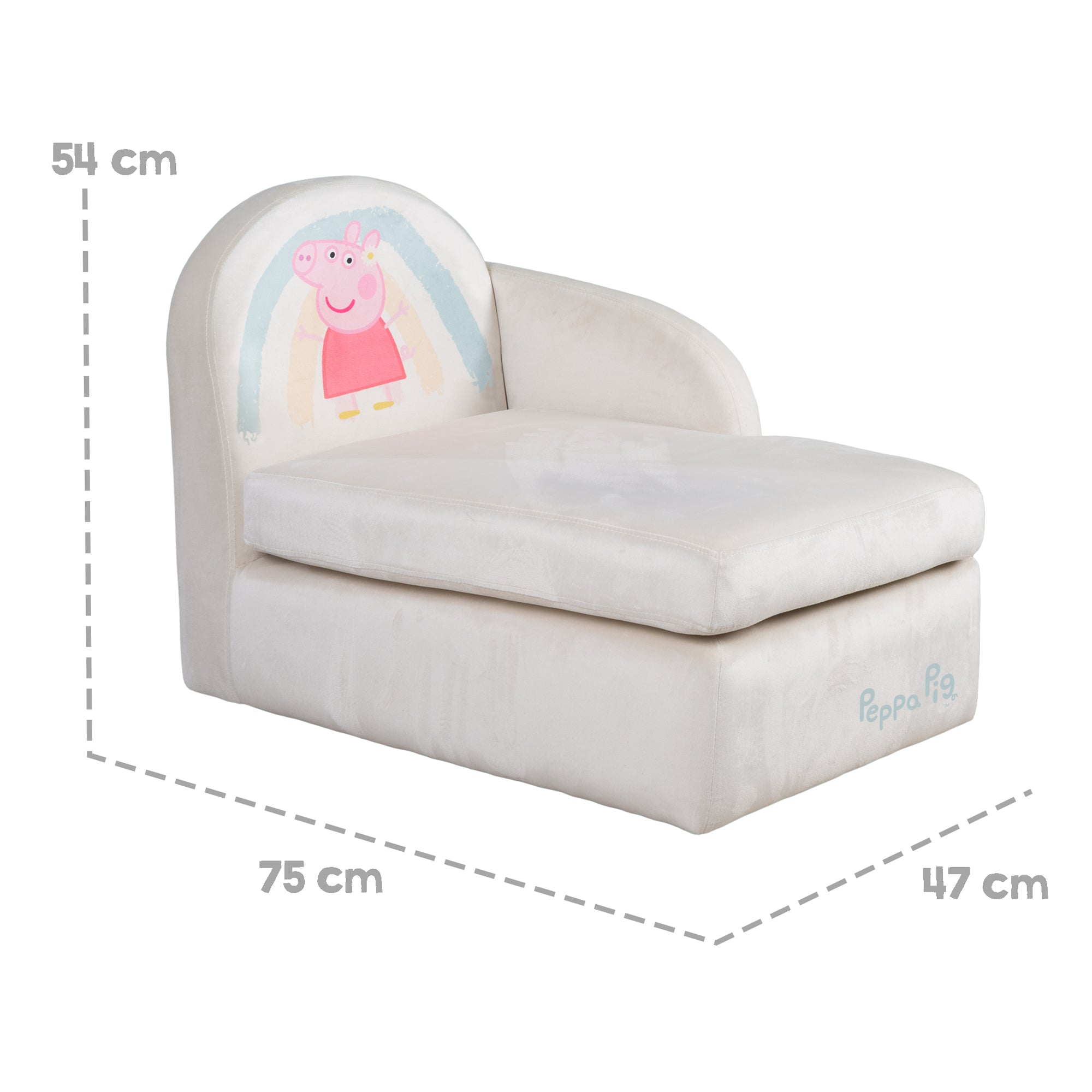 Roba 450112PP1 Kinderloungesofa Peppa Pig beige – Spielmöbel - Bild 4 Roba 450112PP1 Kinderloungesofa Peppa Pig beige – Spielmöbel - Produktbild 4