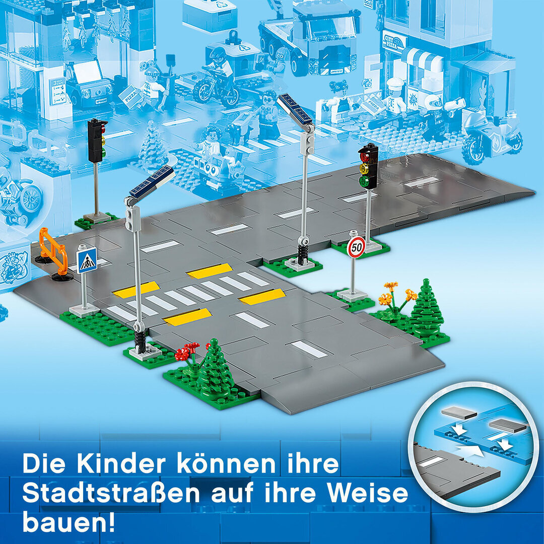 LEGO® City Straßenkreuzung mit Ampeln 60304 Stadt, Endstation, Werbung, Maschine, Rad