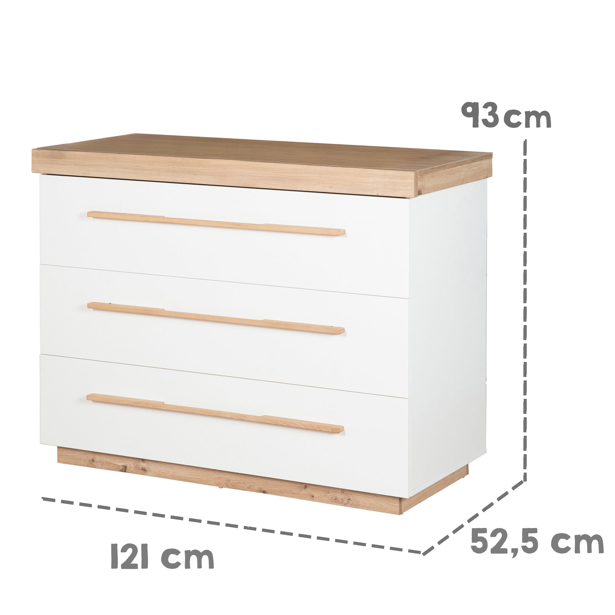Roba 1731889 Wickelkommode breit Lumo weiß - Bild 6 Roba 1731889 Wickelkommode breit Lumo weiß - Produktbild 6