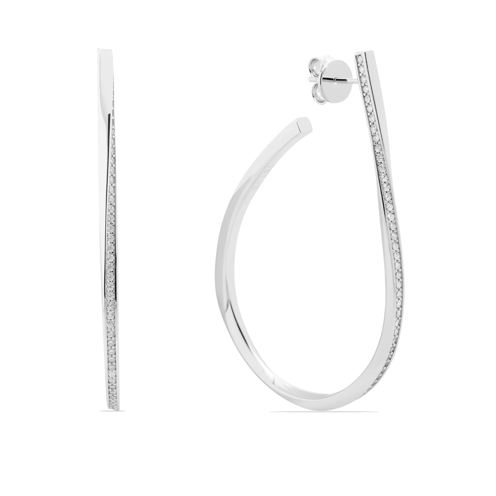 JETTE S.K2A01800 OHRHÄNGER TWISTED SILBER JETTE S.K2A01800 OHRHÄNGER TWISTED SILBER