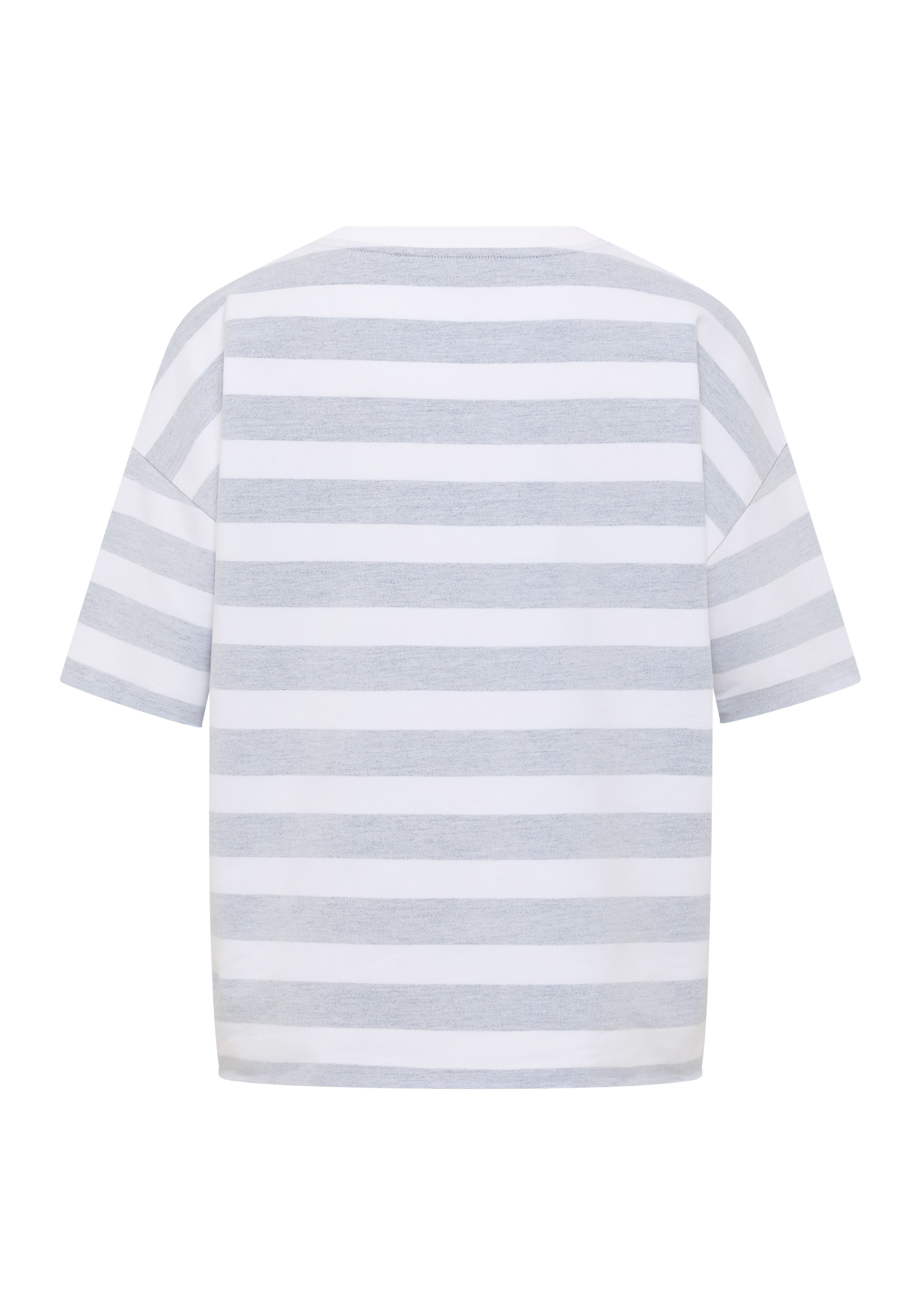 Elbsand Gry T-Sweat in Grau/Weiß
