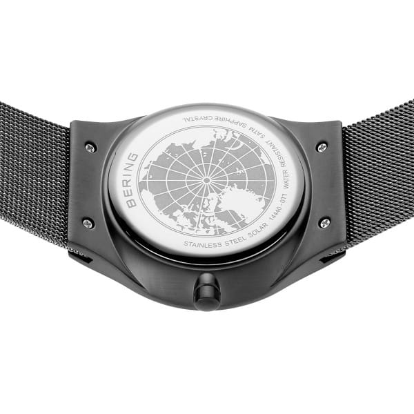Bering 14440-007 Herrenuhr, Milanaise/Solar, Silber Bering 14440-007 Herrenuhr, Milanaise/Solar, Silber