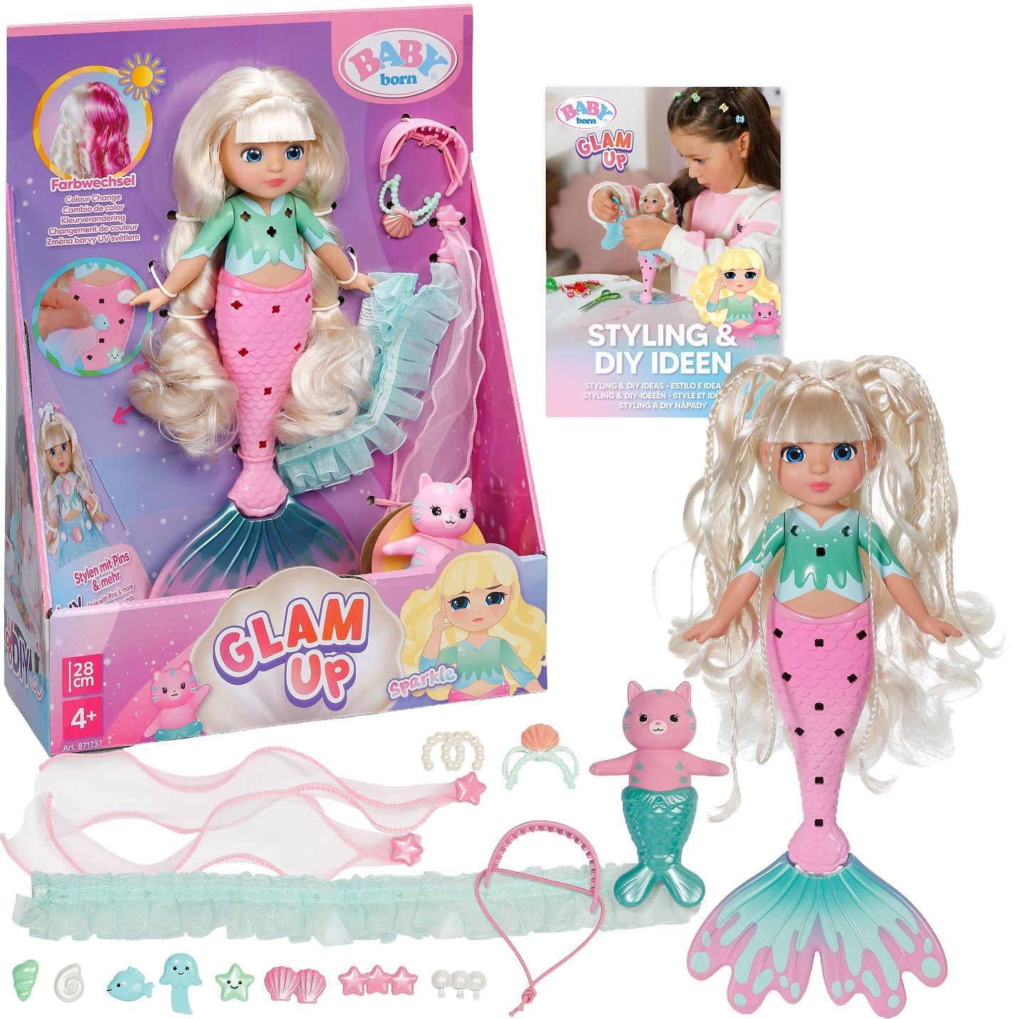 BABY born Magic Makeover Sweet Sparkle - Zapf - ZAPF 871737 Produktfoto - Zapf - BABY born Magic Makeover Sweet Sparkle - Modell ZAPF 871737
