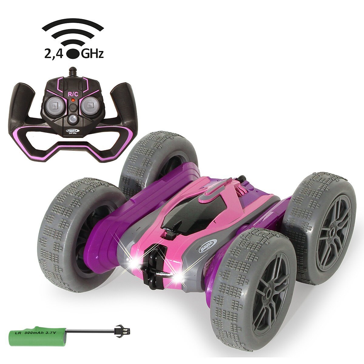 JAMARA SpinX Stuntcar lila-rosa 2,4GHz ab 6 Jahren