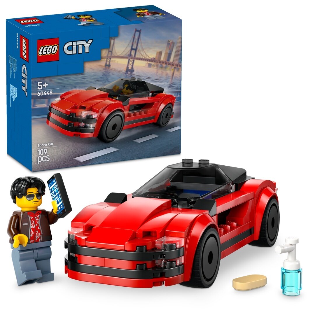 LEGO, City, 60448, Roter, Sportwagen LEGO City 60448 Roter Sportwagen