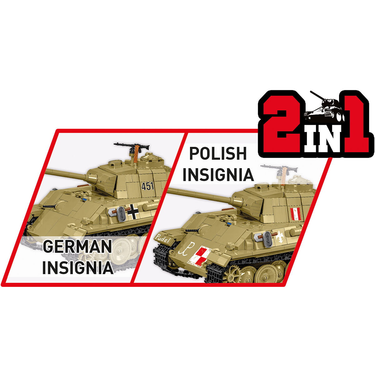 COBI 2655 - PANZER V Panther AUSF. G PUDEL, 1:28 - Bild 12 COBI 2655 - PANZER V Panther AUSF. G PUDEL, 1:28 - Bild 12