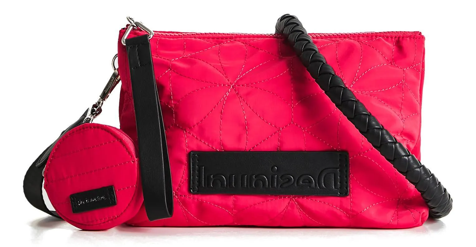 Desigual Damen Umhängetasche „Prisma Dortmund“ - Fuchsia 22SAXP965019U Desigual Damen Umhängetasche „Prisma Dortmund“ - Fuchsia 22SAXP965019U