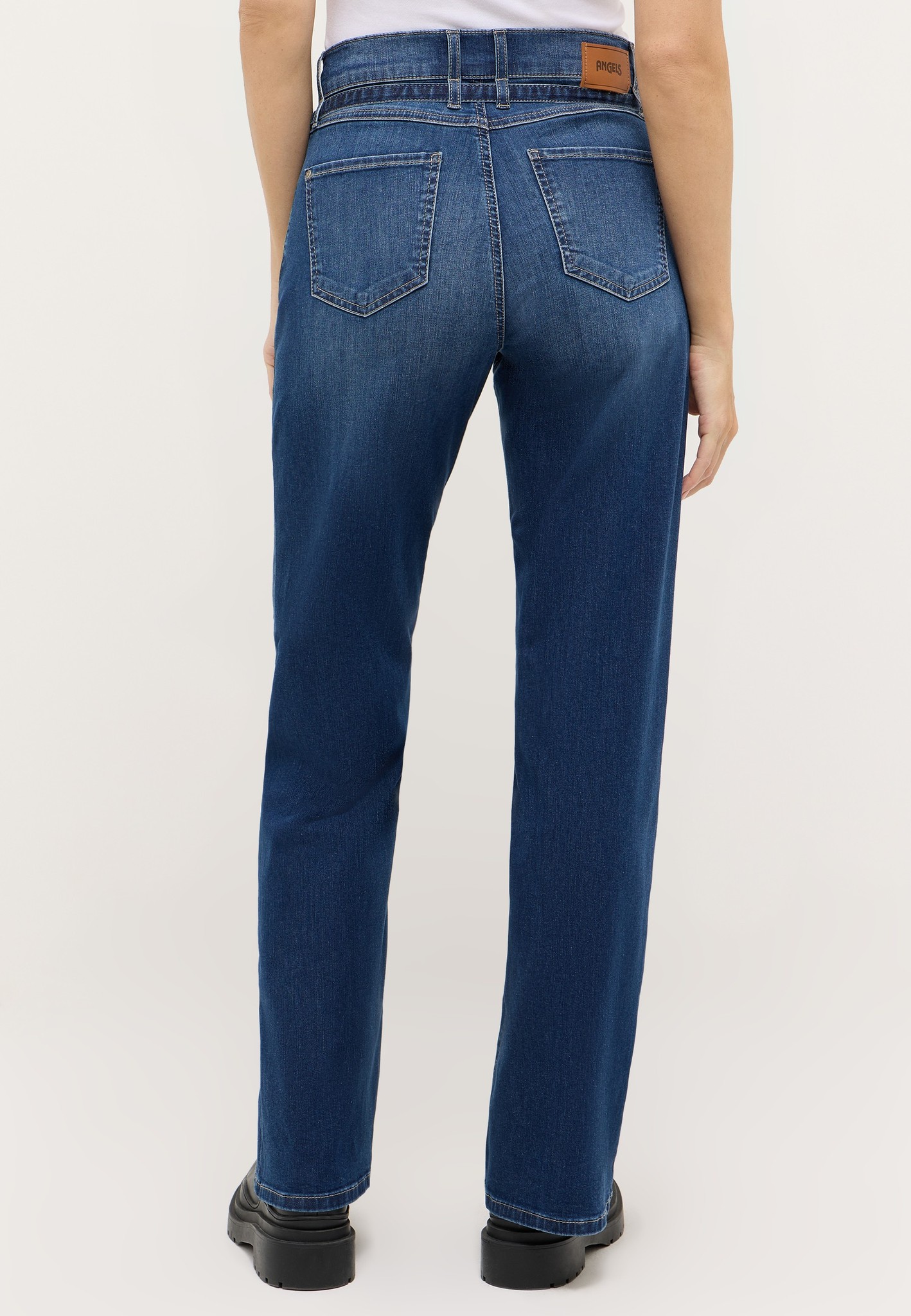 ANGELS 332256530 Damen Jeans Liz City Wide Leg - Dunkelblau