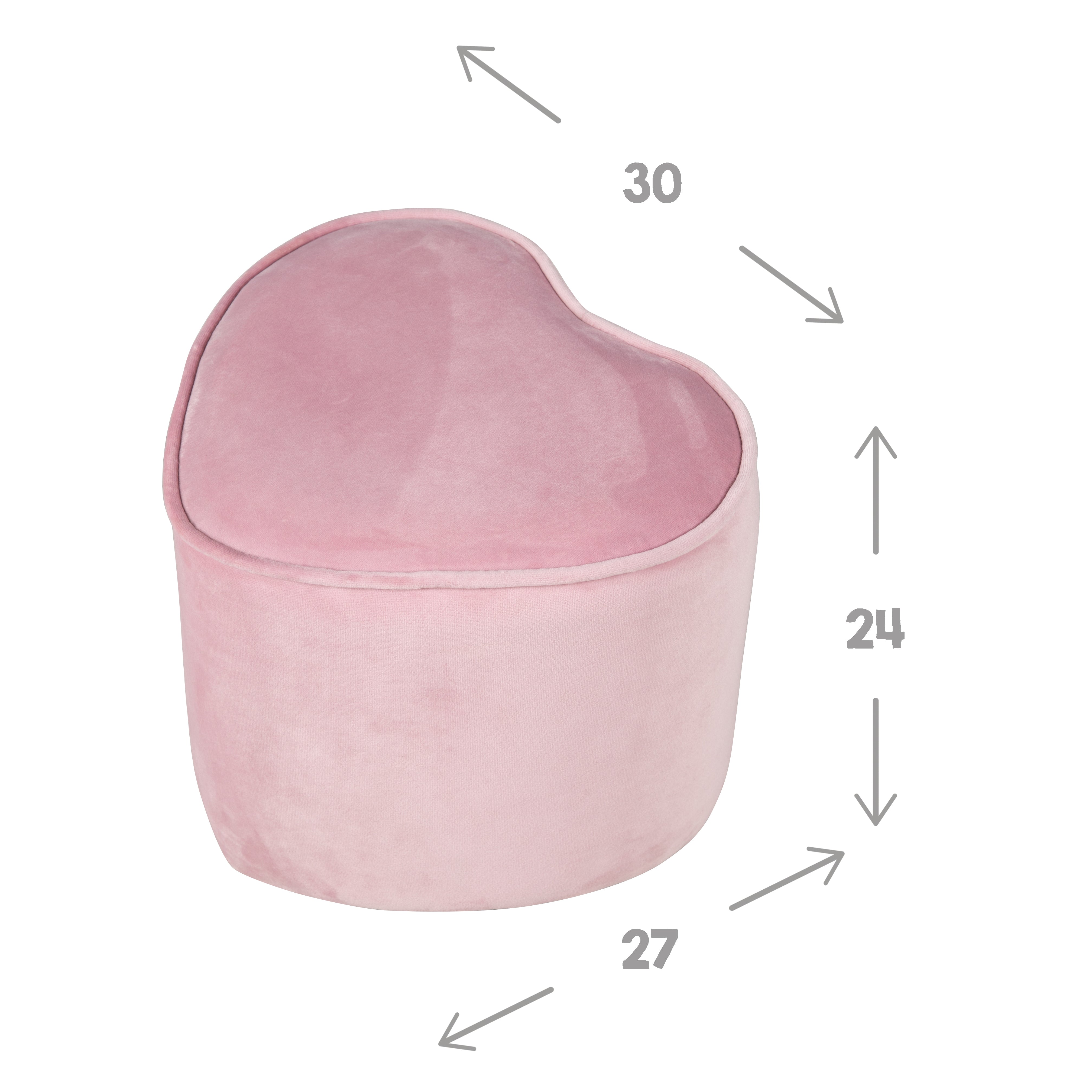 Roba 450130MA Kinderhocker in Herzform mauve – Spielmöbel - Bild 4 Roba 450130MA Kinderhocker in Herzform mauve – Spielmöbel - Produktbild 4