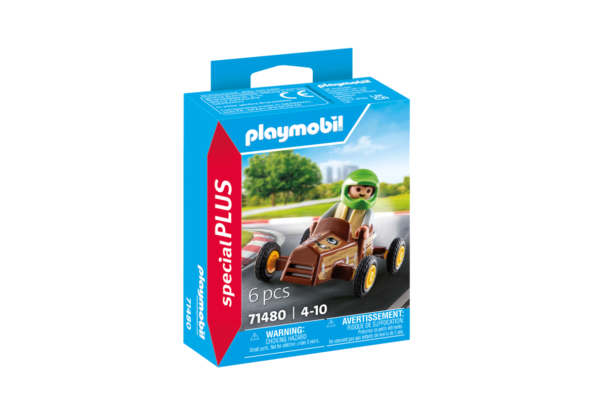 PLAYMOBIL 71480 Kind mit Kart PLAYMOBIL, 71480, Kind, mit, Kart, Maschine, Rad, Buggy, Fahrzeug, Kart