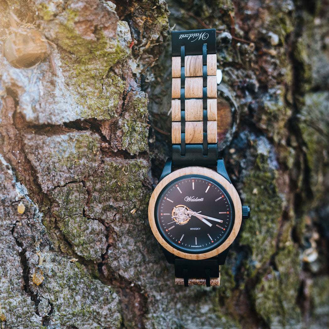 WAIDZEIT WB01W Herrenuhr Whisky Bourbon Automatik