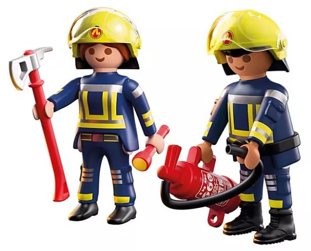 PLAYMOBIL 71885 Duopack Feuerwehr Feuerwehrmann & Feuerwehrfrau mit Ausrüstung PLAYMOBIL, 71885, Duopack, Feuerwehr, Feuerwehrmann, &, Feuerwehrfrau, mit, Ausrüstung
