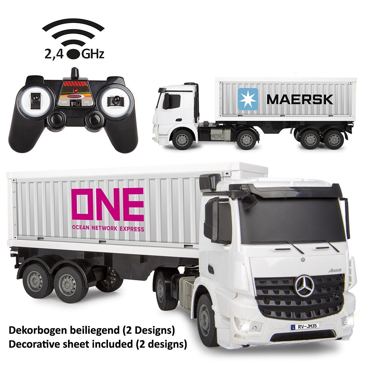 JAMARA Container LKW Mercedes-Benz Arocs 1:26 2,4GHz ab 6 Jahren JAMARA Container LKW Mercedes-Benz Arocs 1:26 2,4GHz ab 6 Jahren