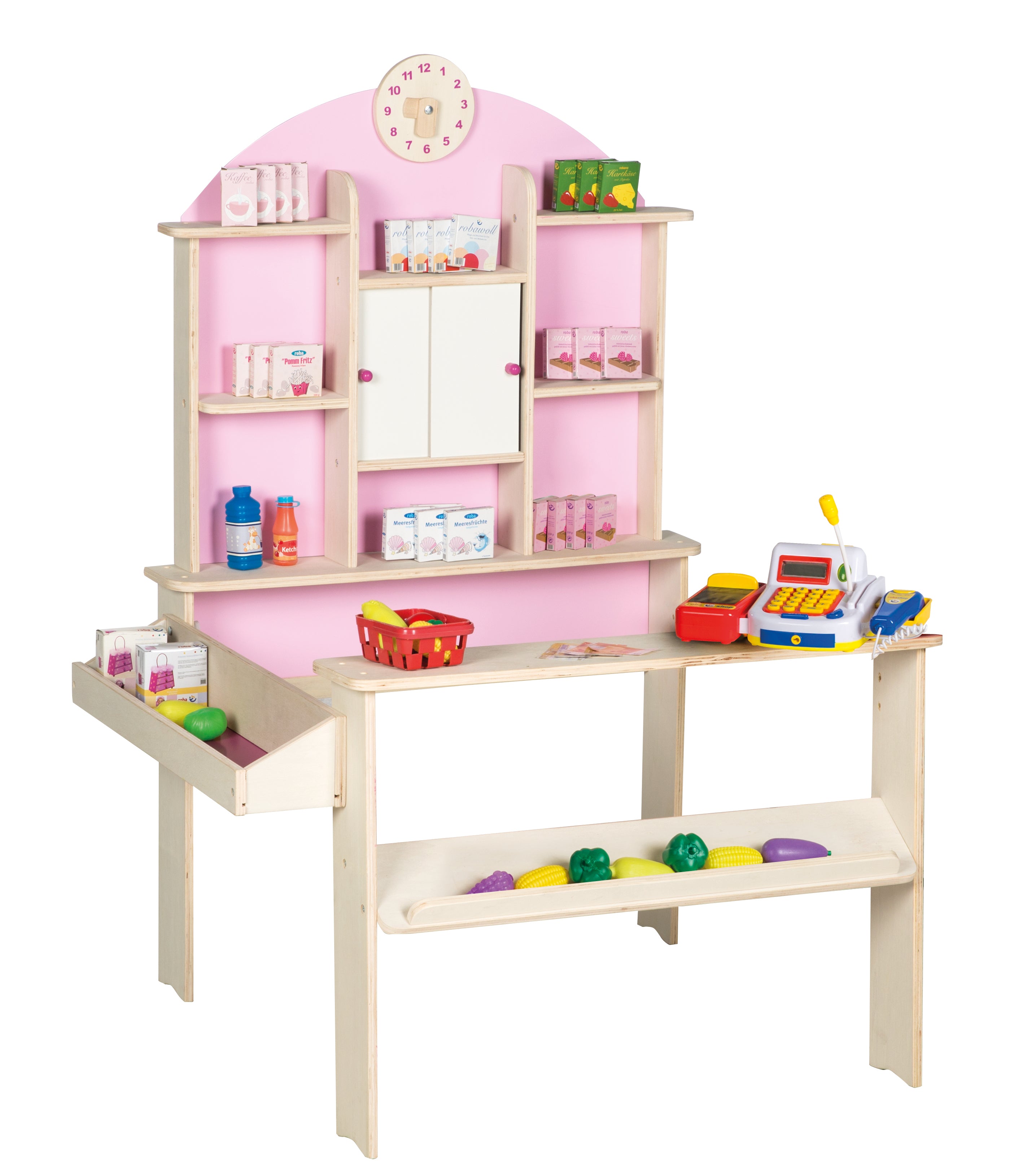 Roba 480022ZU Verkaufsstand mit Zubehör 9714 rosa – Rollenspiel - rosa - Rollenspiel - Produktbild 1