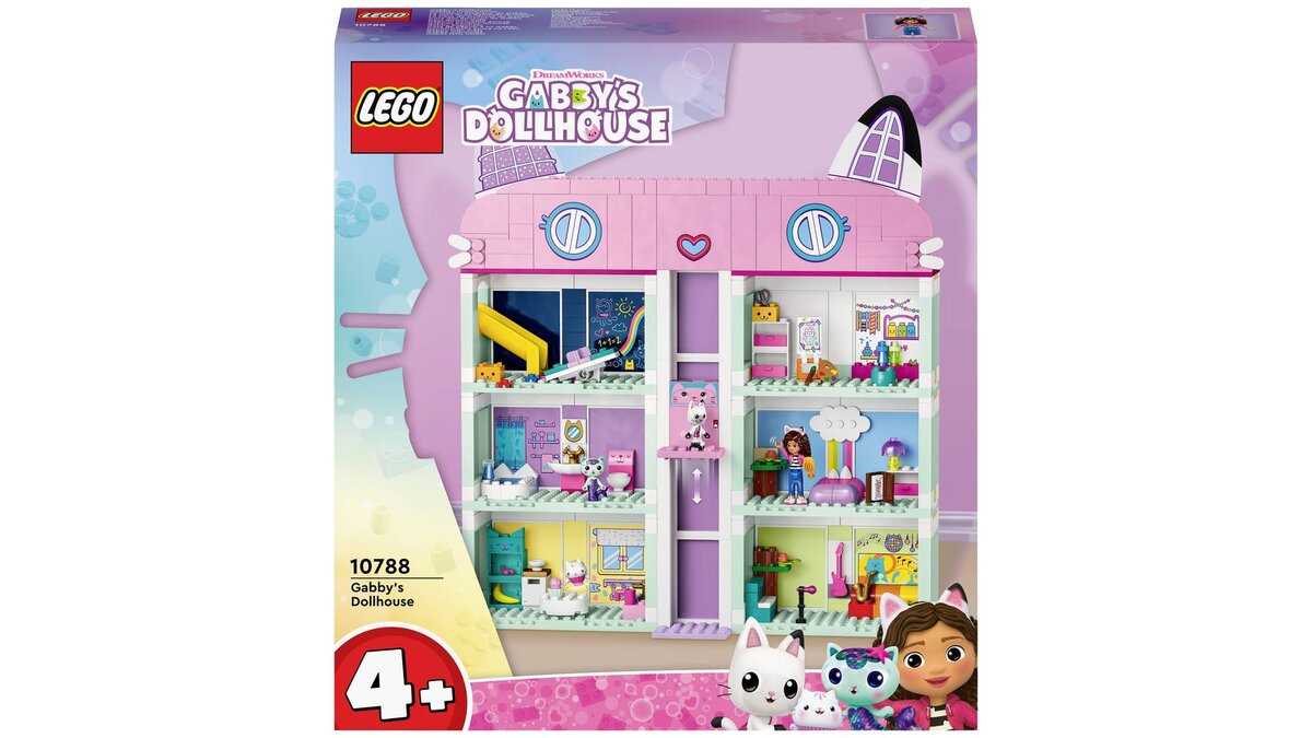 LEGO® Gabby’s Dollhouse Gabbys Puppenhaus 10788 Spielzeug, Gesicht, Kopf, Person