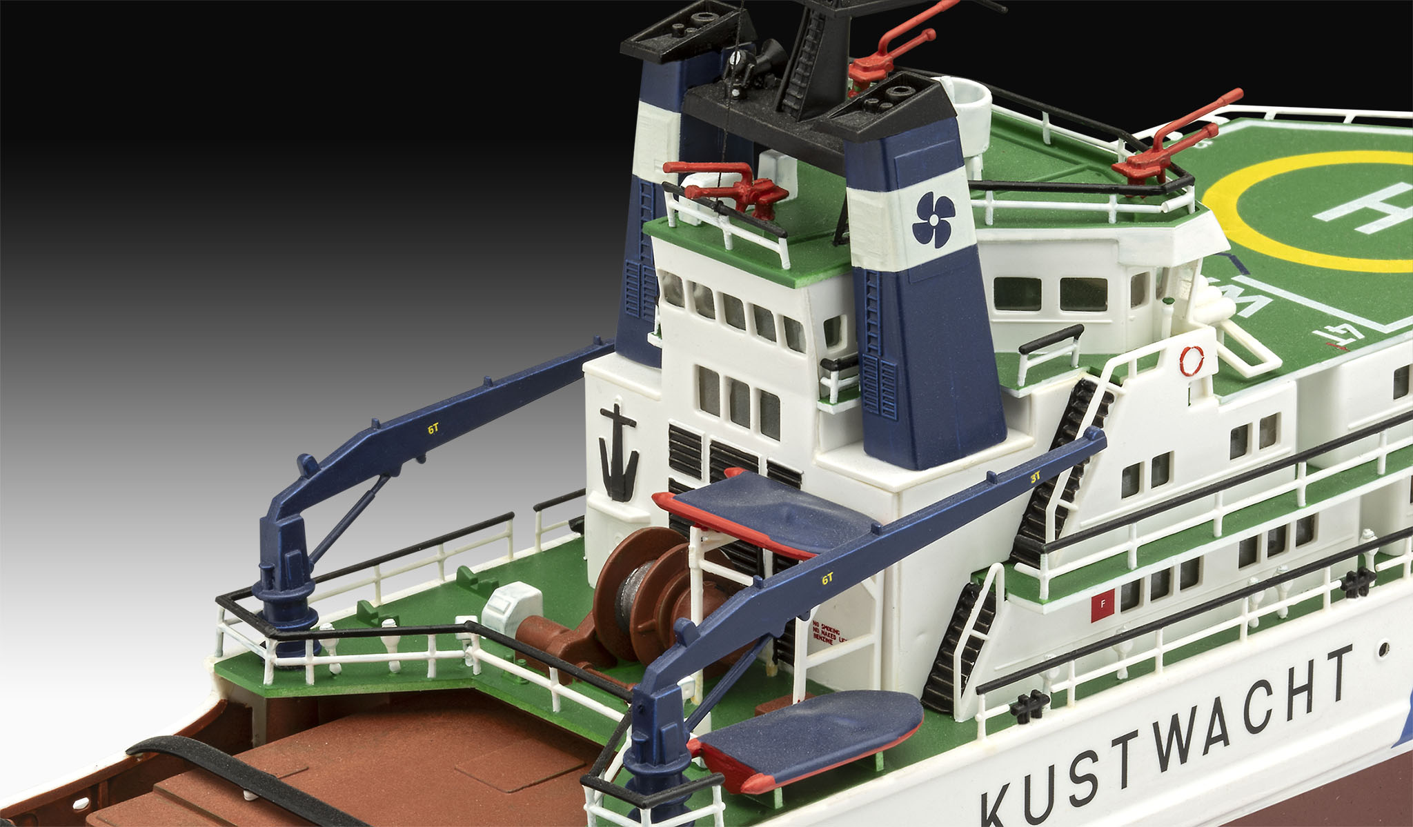 Revell 05240 ETV Waker Küstenwachschiff Modellbausatz Lastkahn, Boot, Transport, Fahrzeug, Wasserfahrzeug