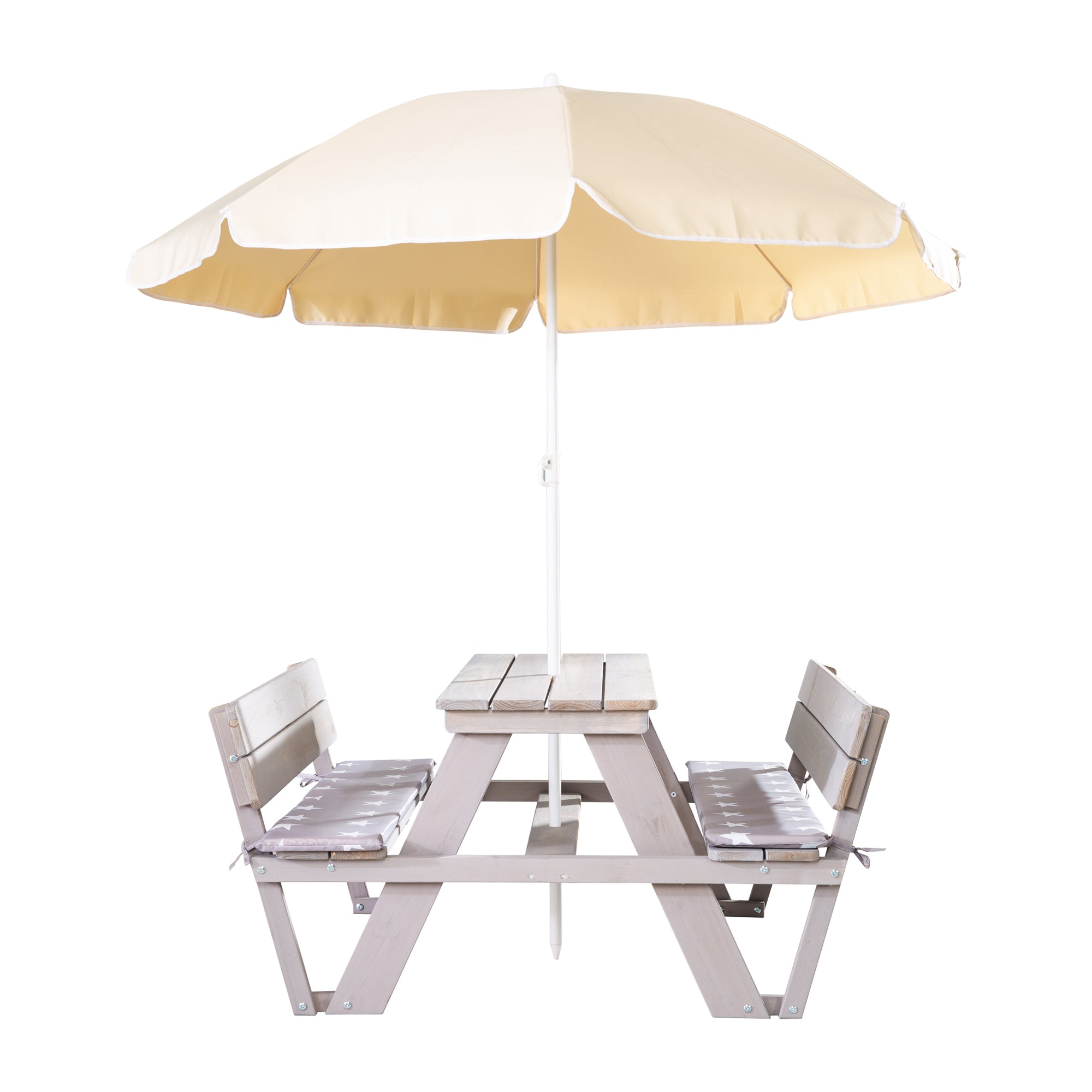 Roba 456007GAZU Kindersitzgruppe + Lehne/Schirm Set grau – Outdoor + - Bild 3 Roba 456007GAZU Kindersitzgruppe + Lehne/Schirm Set grau – Outdoor + - Produktbild 3