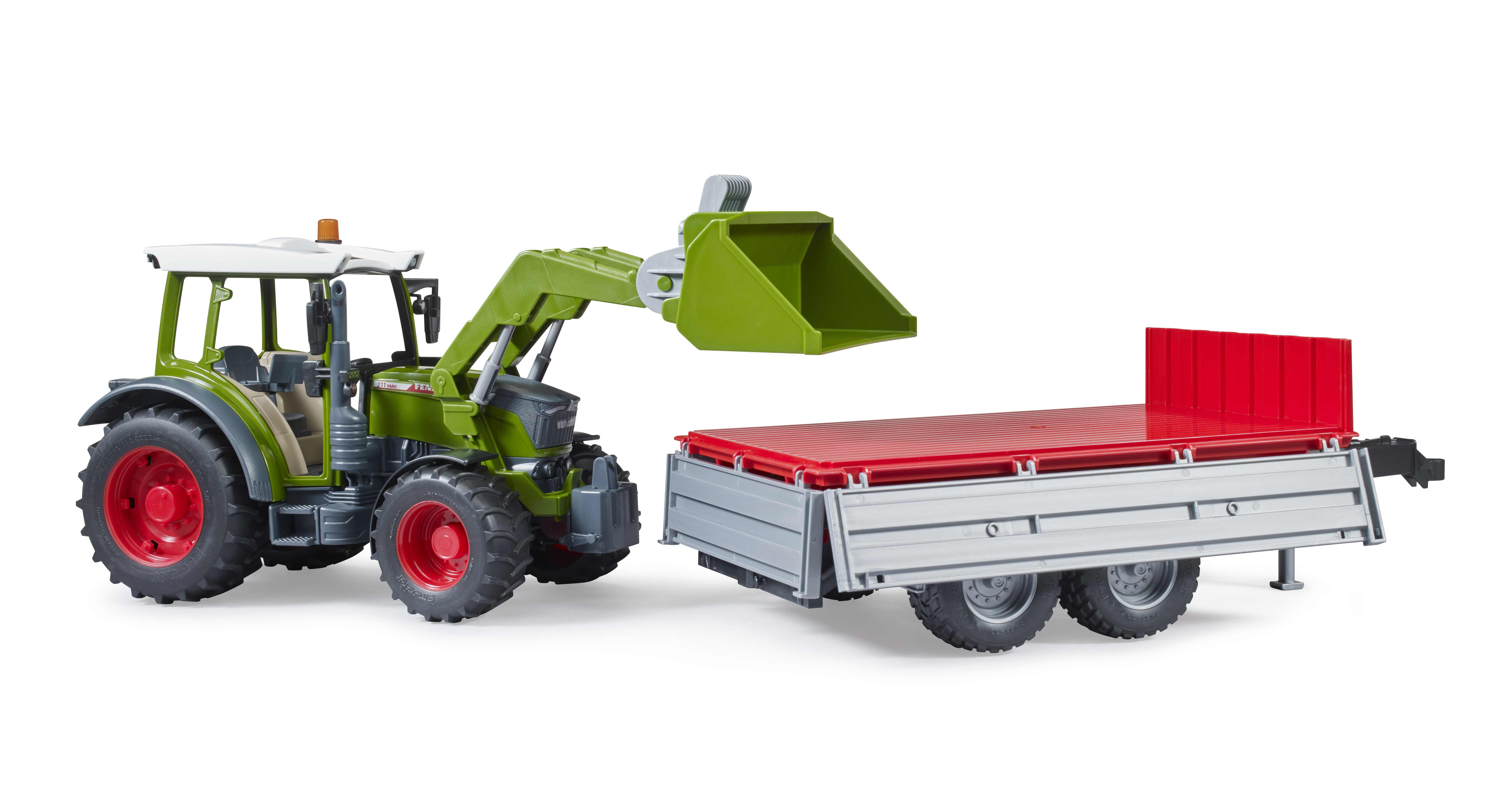 BRUDER 02182 - Fendt Vario 211 mit Frontlader und Bordwandanhänger - Bild 11 BRUDER 02182 - Fendt Vario 211 mit Frontlader und Bordwandanhänger - Bild 11