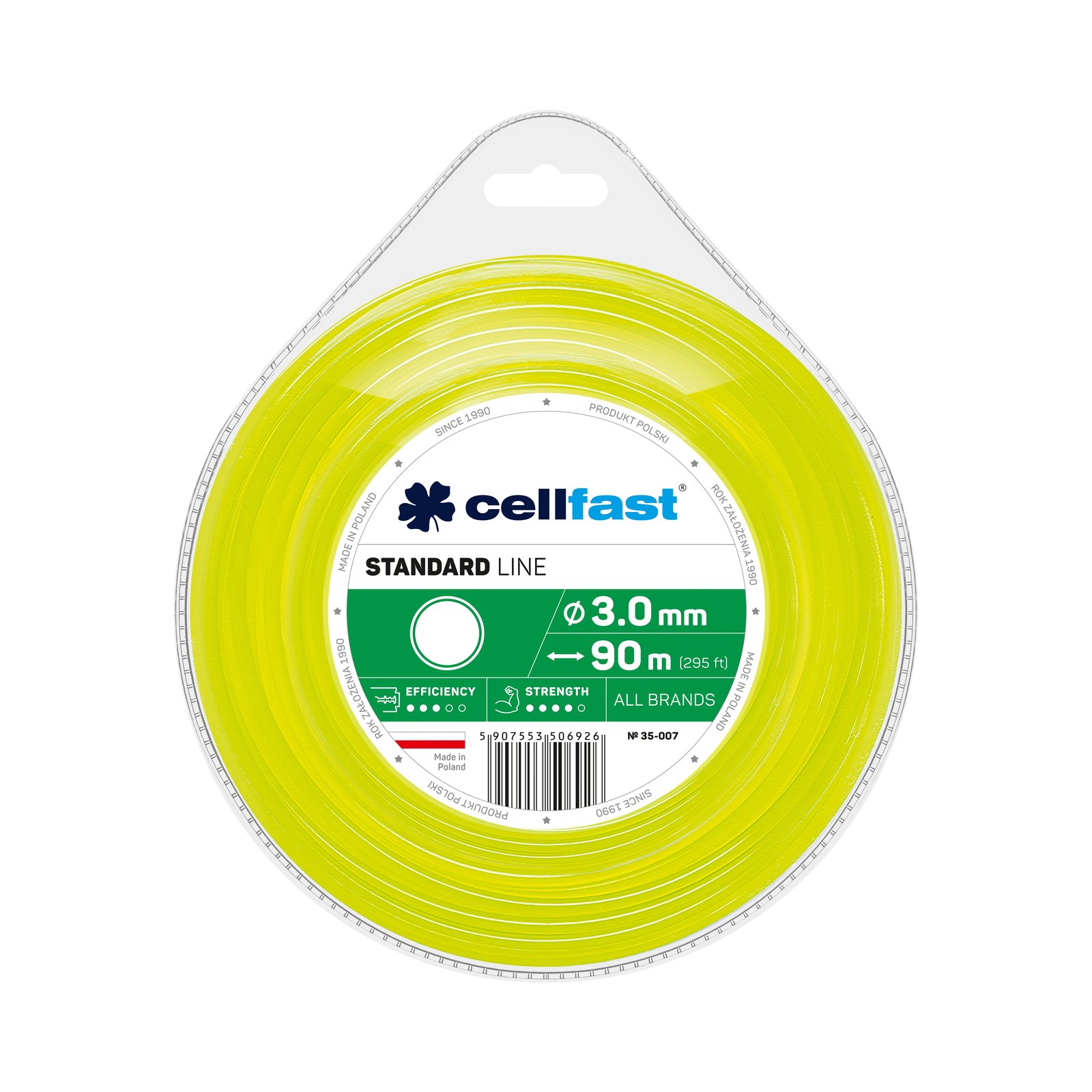 Cellfast STANDARD Mähfäden 3,0 mm x 90 m Rund Cellfast STANDARD Mähfäden 3,0 mm x 90 m Rund