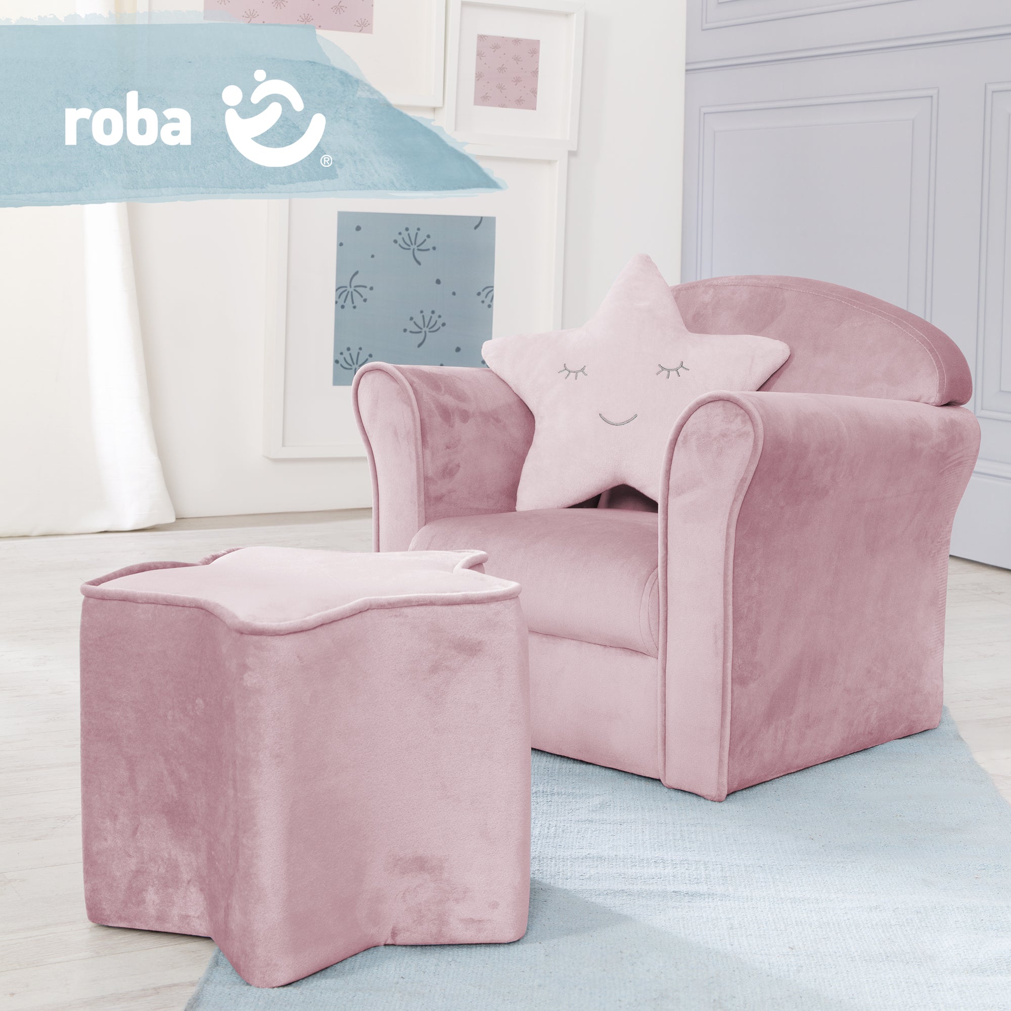 Roba 450121MA Kindersessel mauve – Spielmöbel - Bild 6 Roba 450121MA Kindersessel mauve – Spielmöbel - Produktbild 6