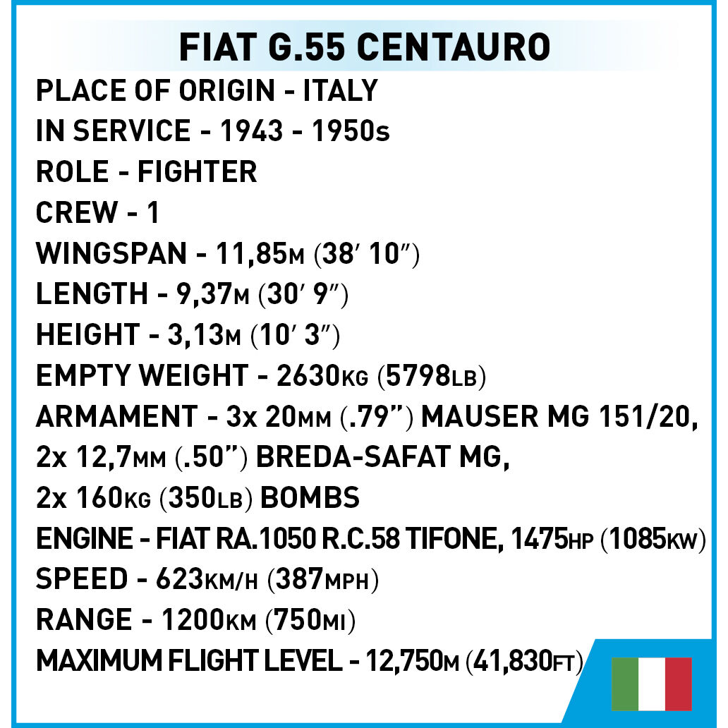 COBI 5867 - FIAT G.55 Centauro - Bild 7 COBI 5867 - FIAT G.55 Centauro - Bild 7