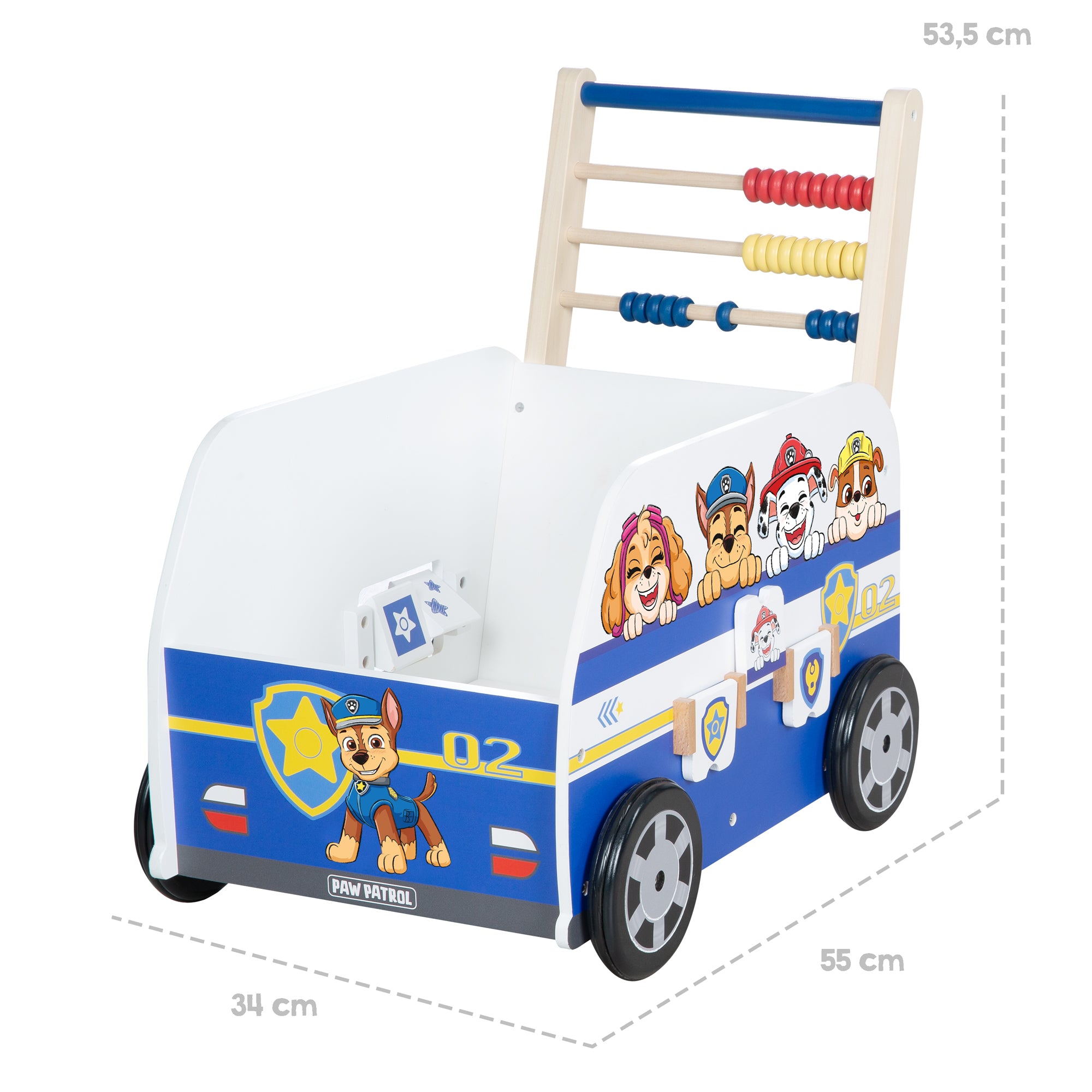 Roba 460157PW1 Bully-Schiebebus Paw Patrol weiß – Puppenmöbel & Häuser - Bild 3 Roba 460157PW1 Bully-Schiebebus Paw Patrol weiß – Puppenmöbel & Häuser - Produktbild 3