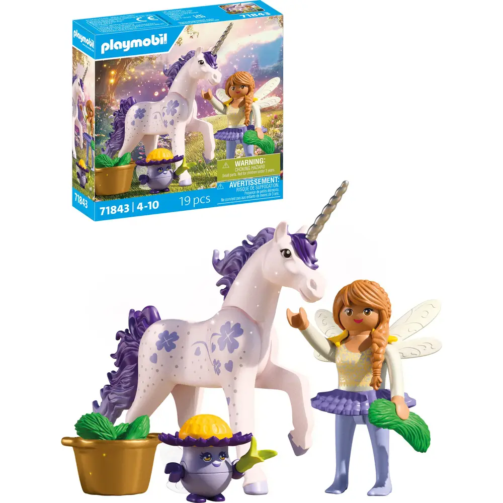 PLAYMOBIL 71843 Sammeleinhorn Glückslavendel mit Fee