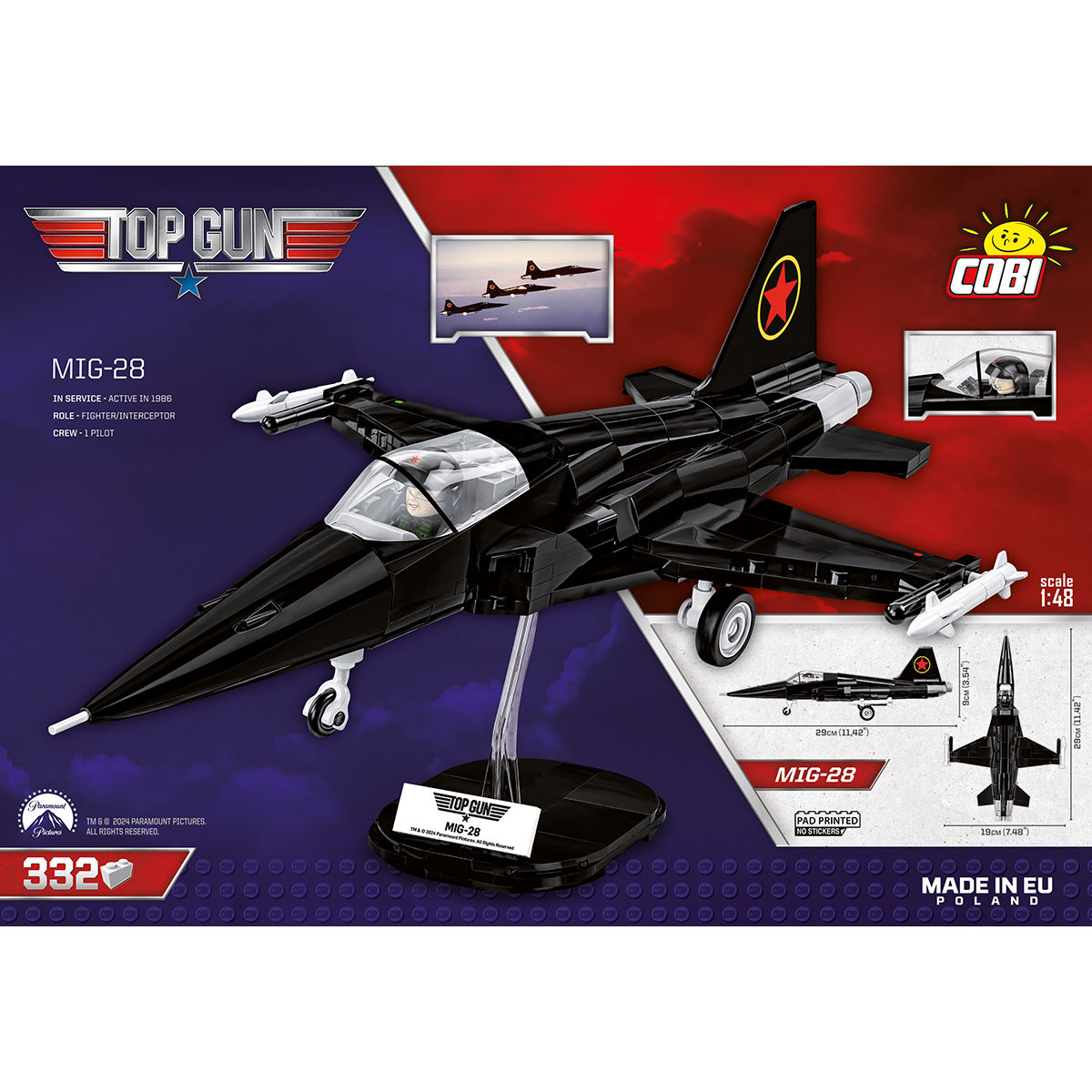 COBI 5859 - MIG - 28 TOP GUN SCALE 1:48 - Bild 4 COBI 5859 - MIG - 28 TOP GUN SCALE 1:48 - Bild 4