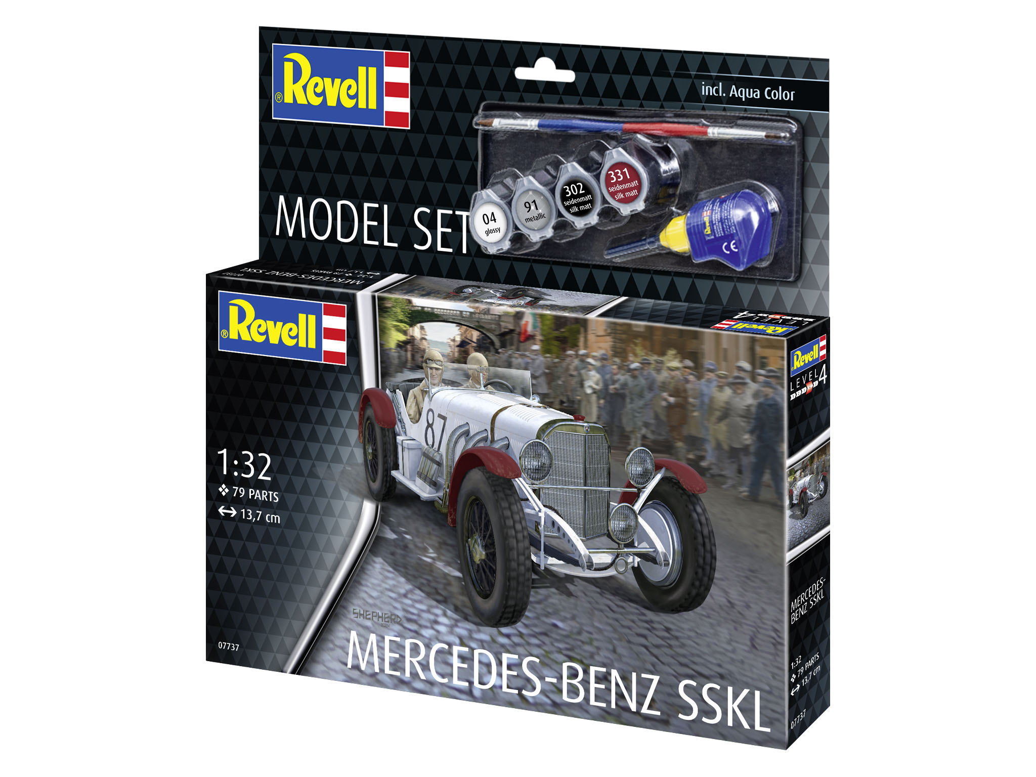 Revell 67737 Model Set Mercedes-Benz SSKL Sprach, Auto, Rad, Leichtmetallfelge, Modell T