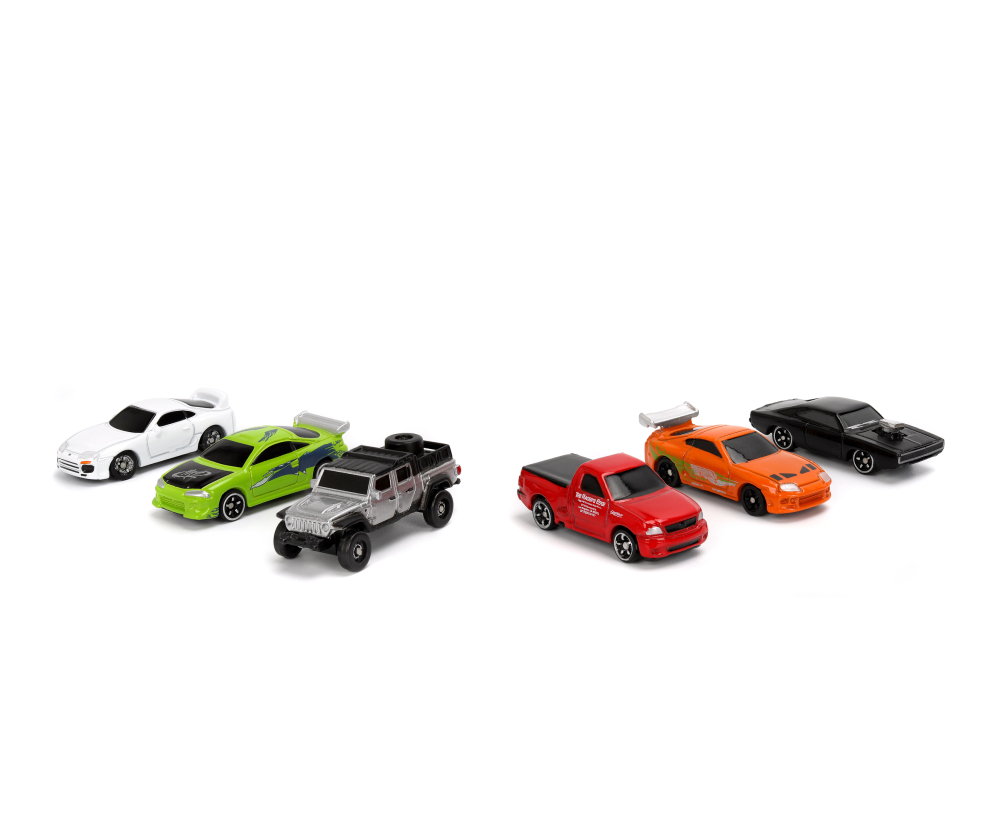 Jada Fast & Furious 6-Pack Nano Cars