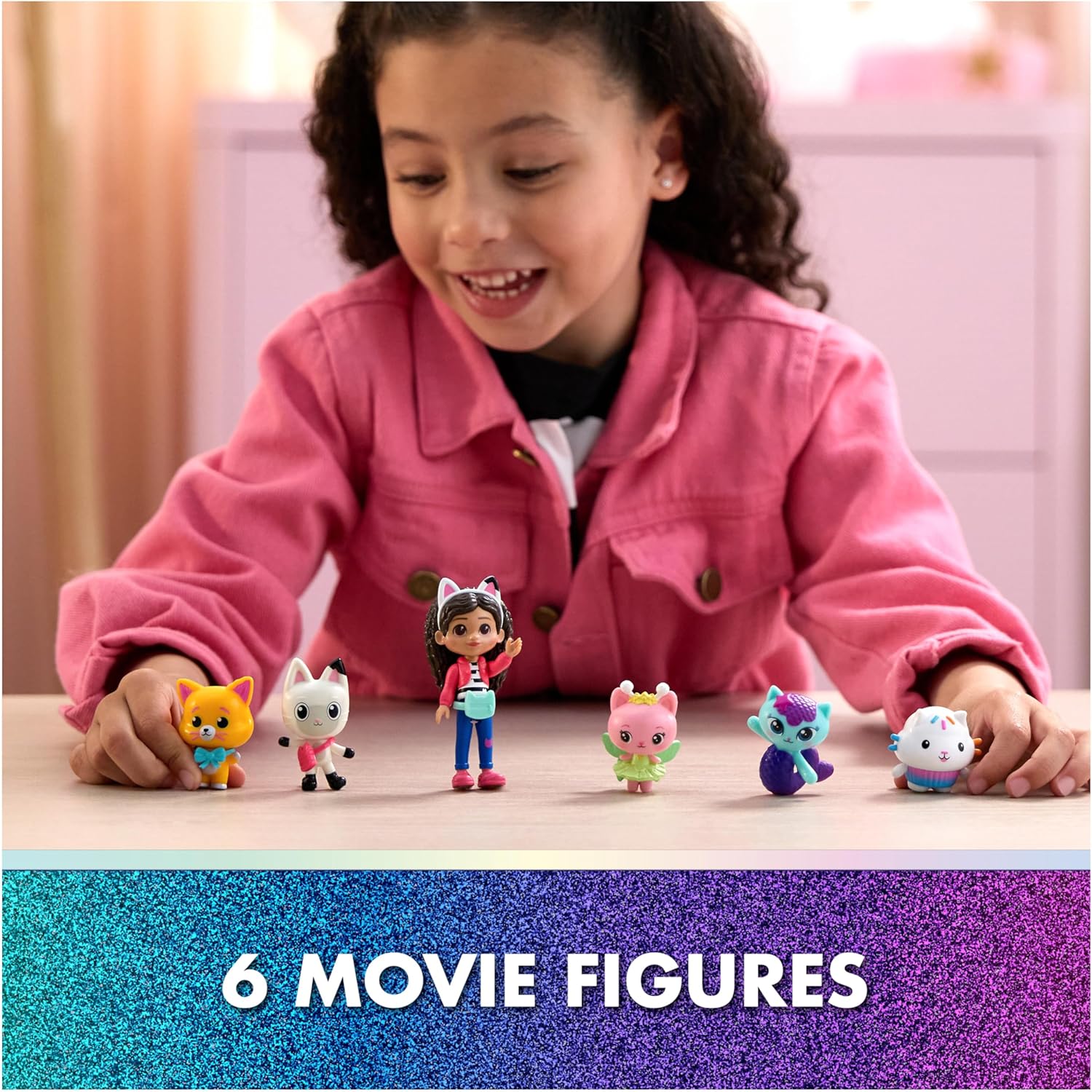 Gabby’s Dollhouse Figuren-Geschenkset mit Charakteren aus dem Film Gabby’s Dollhouse Movie Figures Giftset Spielzeugfiguren-Set mit Gabby und Freunden aus der TV-Serie