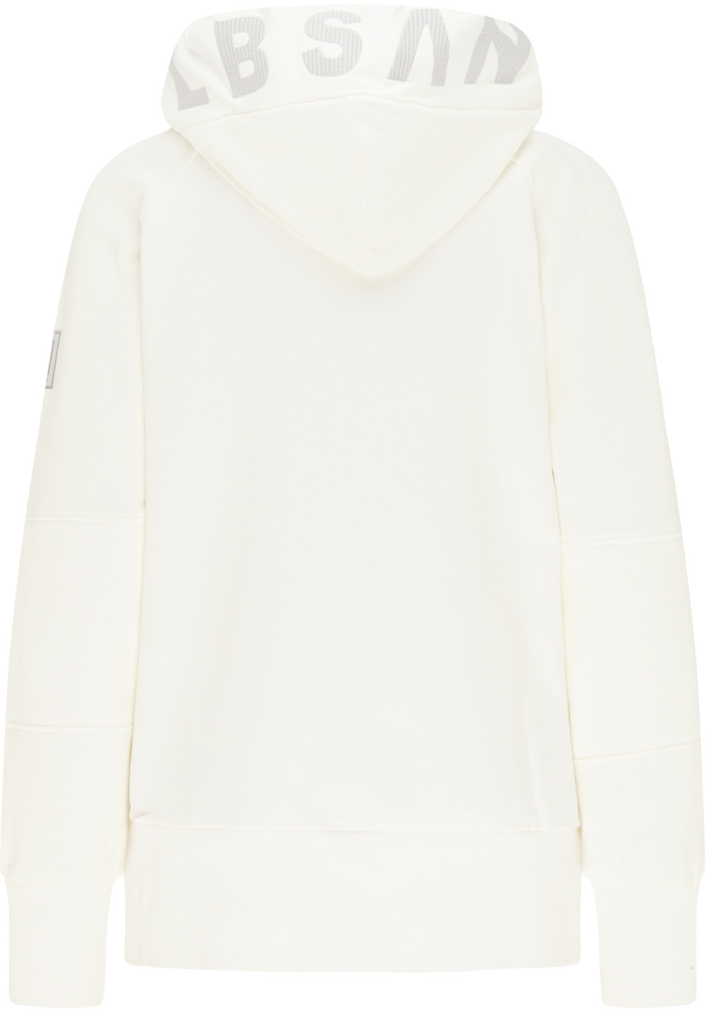 Elbsand Kelda Sweatjacke cloud white Bild 7 Elbsand Kelda Sweatjacke in cloud white, weisse Damen Kapuzenjacke. Bild 7.