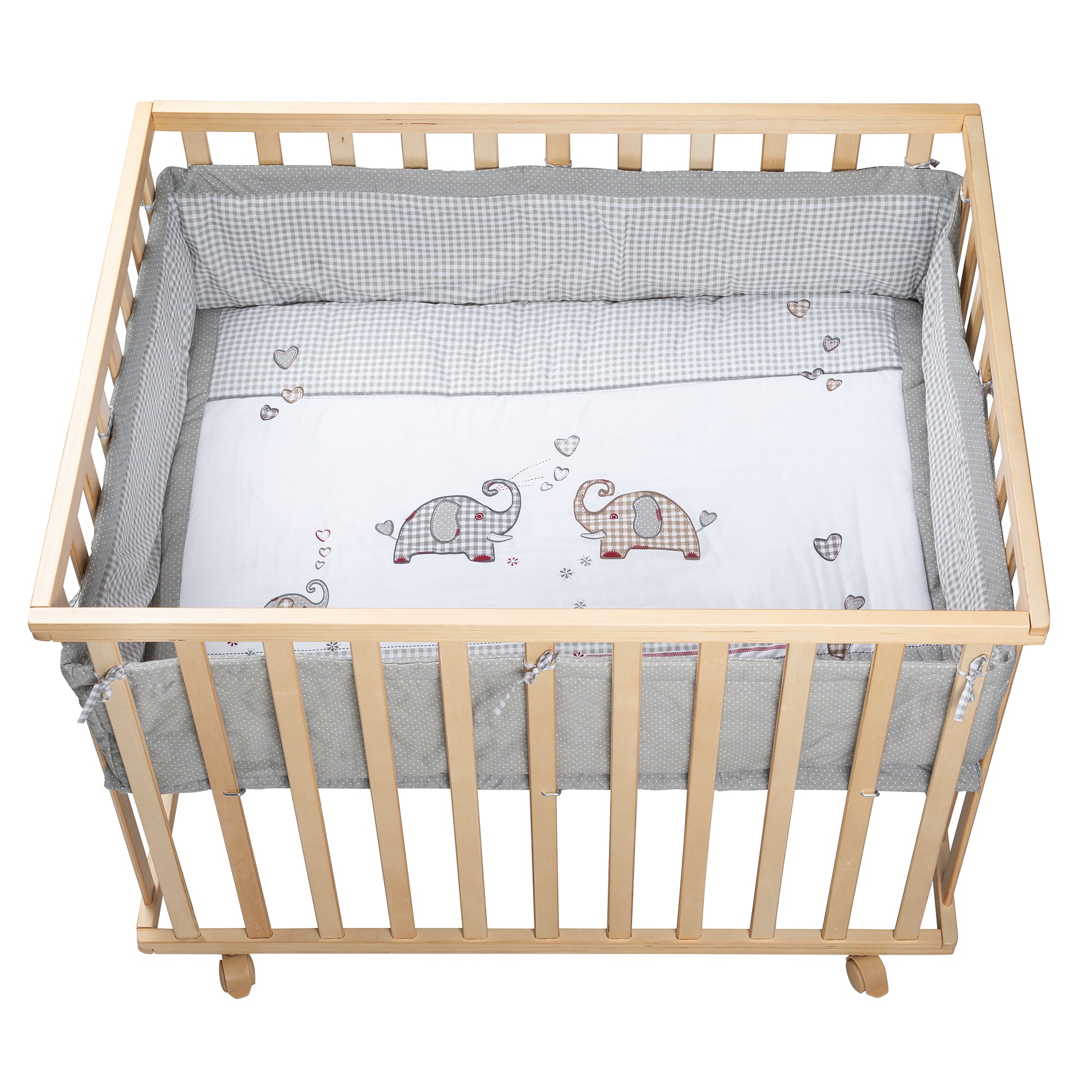 Roba 0241S145 Laufgitter 100x75 Jumbo twins grau natur lackiert - Bild 1 Roba 0241S145 Laufgitter 100x75 Jumbo twins grau natur lackiert - natur lackiert - Laufgitter - Produktbild 1