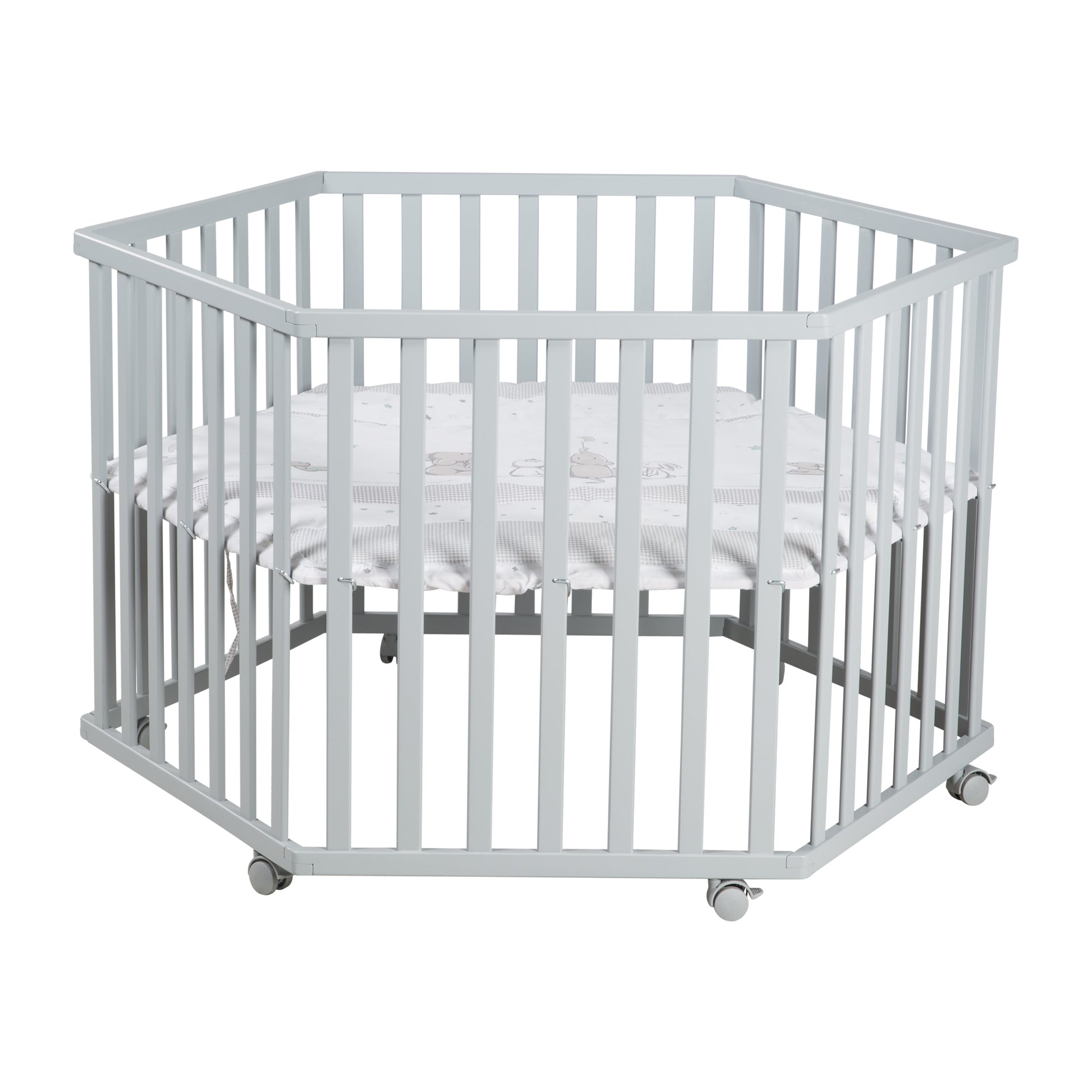 Roba 0232TPS209A Laufgitter 6-eckig Sternenzauber taupe - Produktbild 5