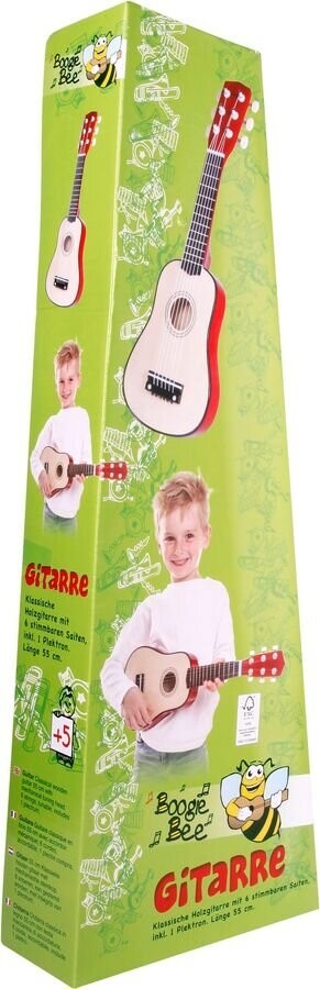 Boogie Bee Holzgitarre mit 6 Saiten, 55 cm Gitarre, Junge, Kind, Männlich, Person, Gitarre, Junge, Kind, Männlich, Person, Gitarre, Junge, Kind, Männlich, Person