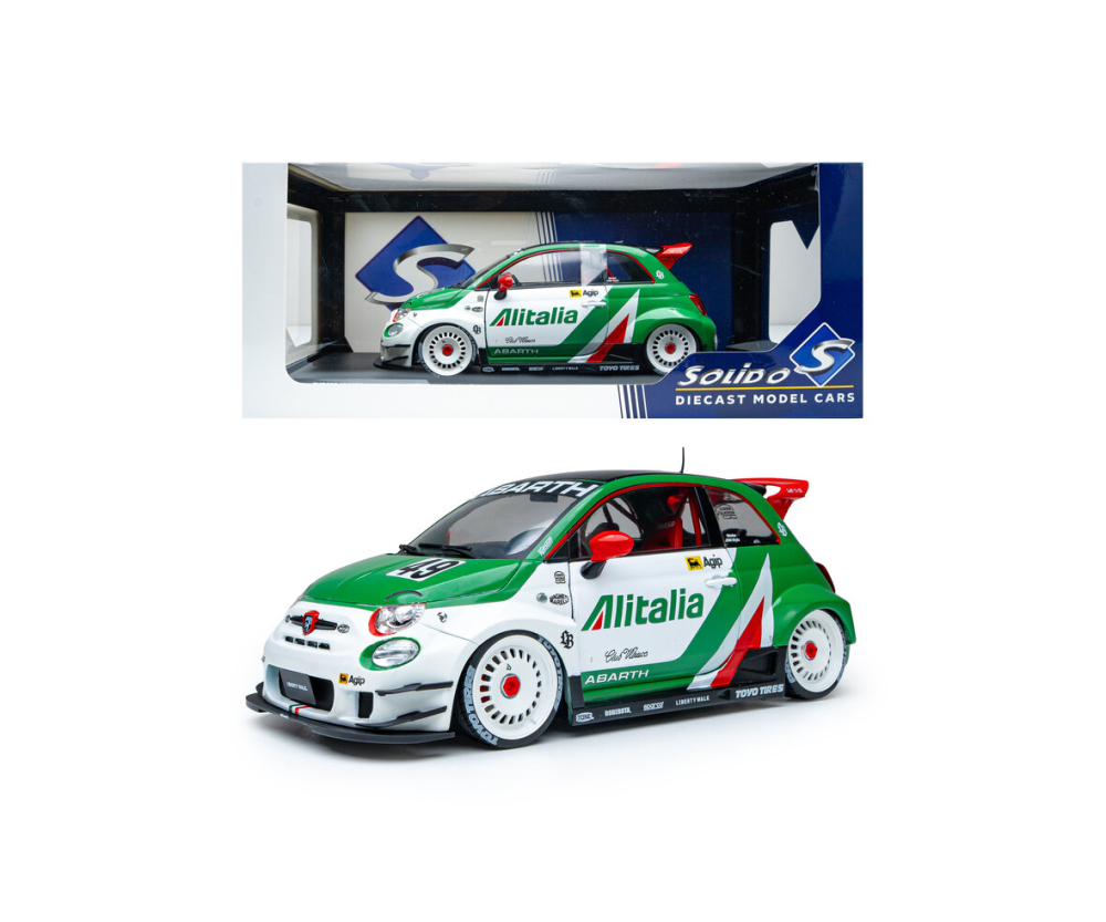 Solido 1:18 Fiat 595 Abarth LB Alitalia Solido 1:18 Fiat 595 Abarth LB Alitalia